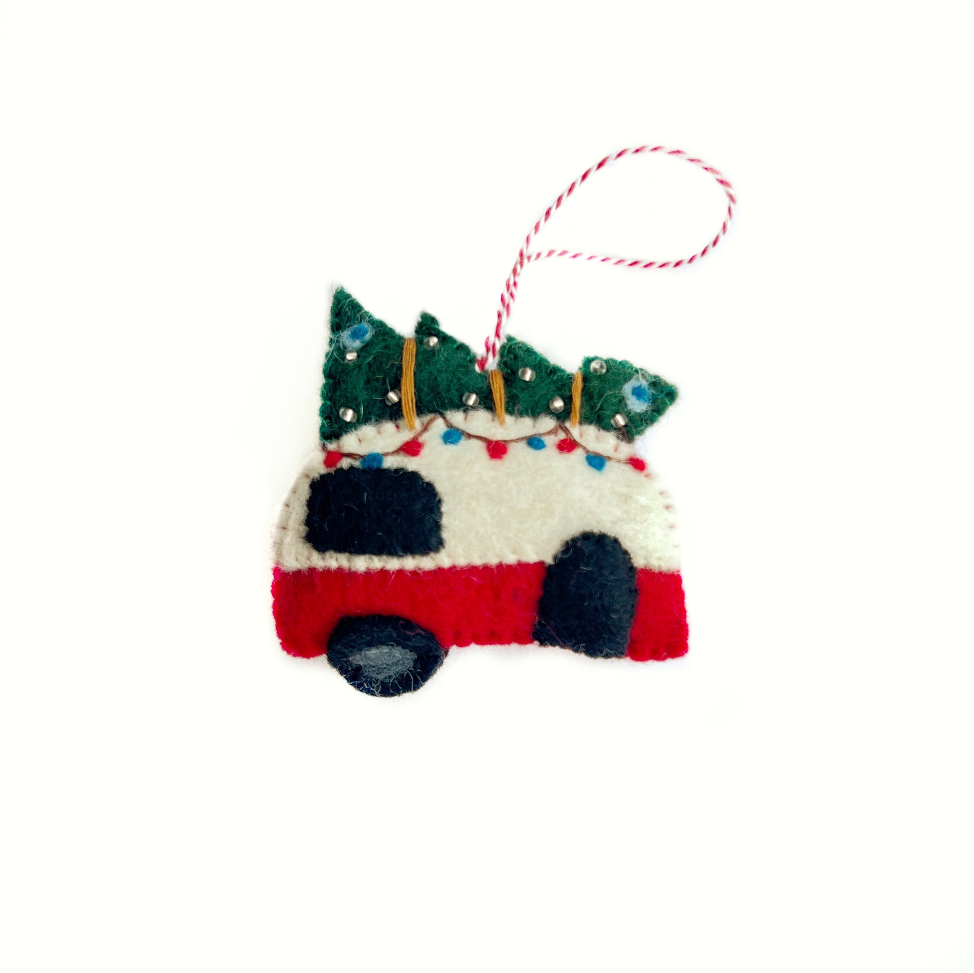 Camper Ornament, Felt Wool