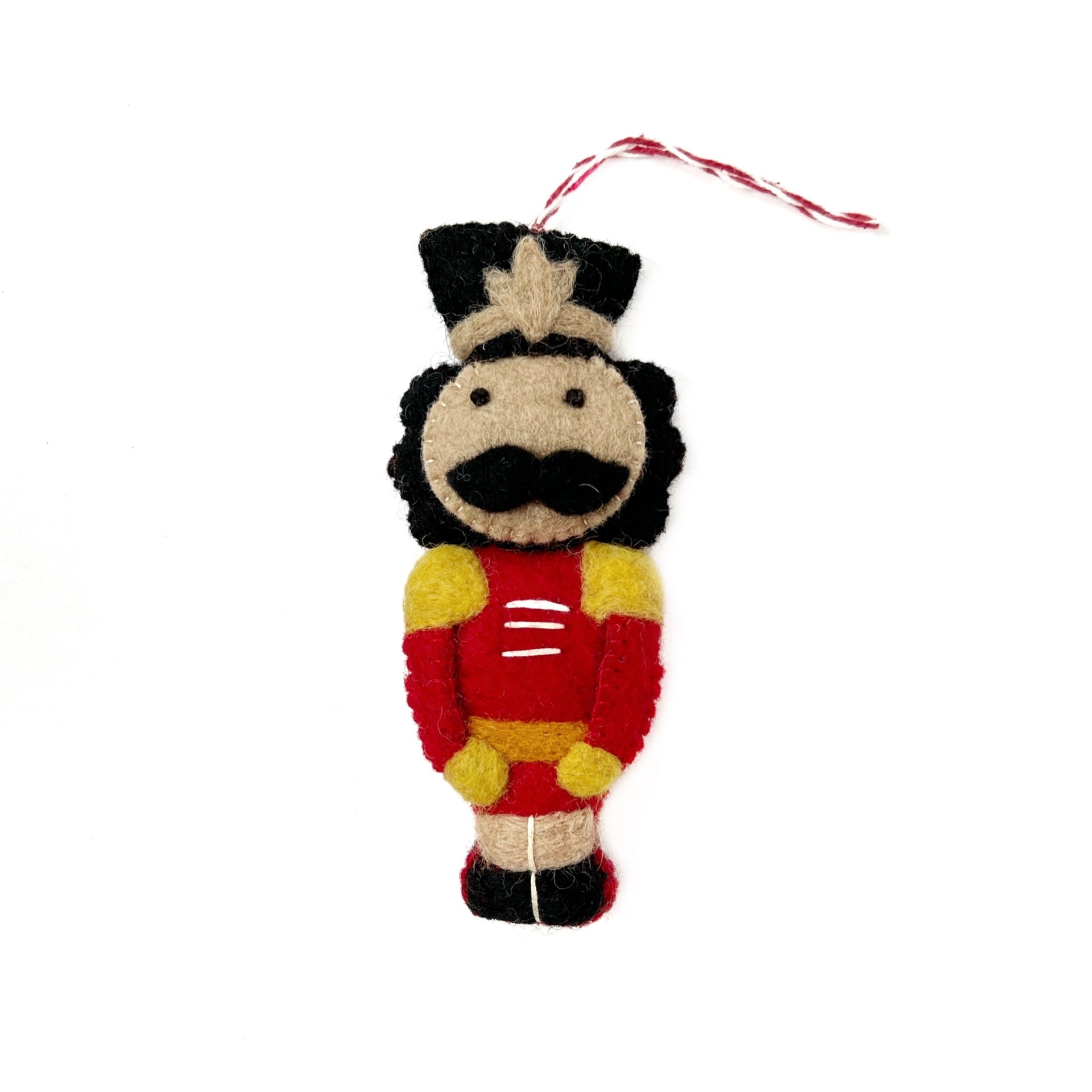 Felt Nutcracker Christmas Ornament Fair Trade holiday gift