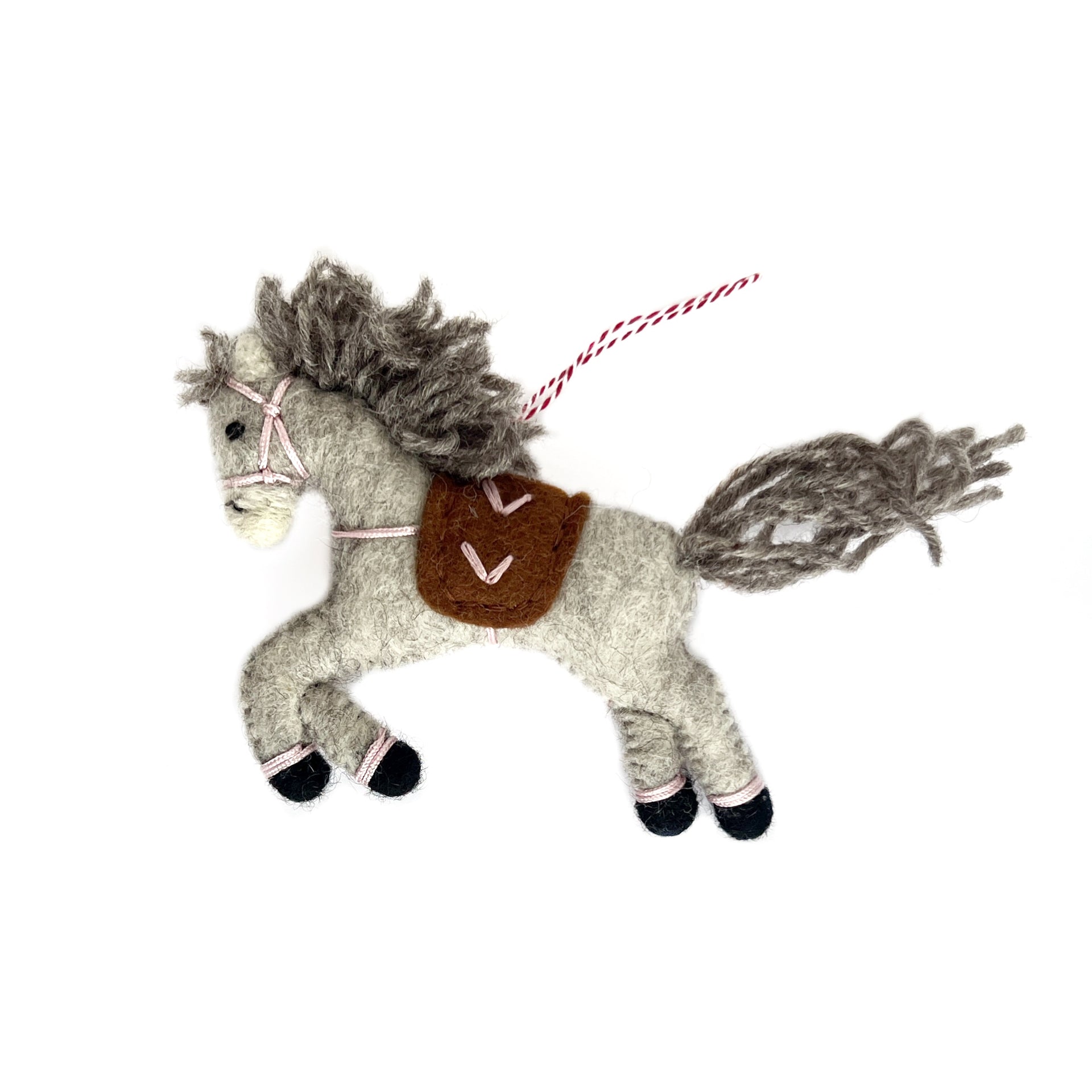 Pony Ornament, Felt Wool
