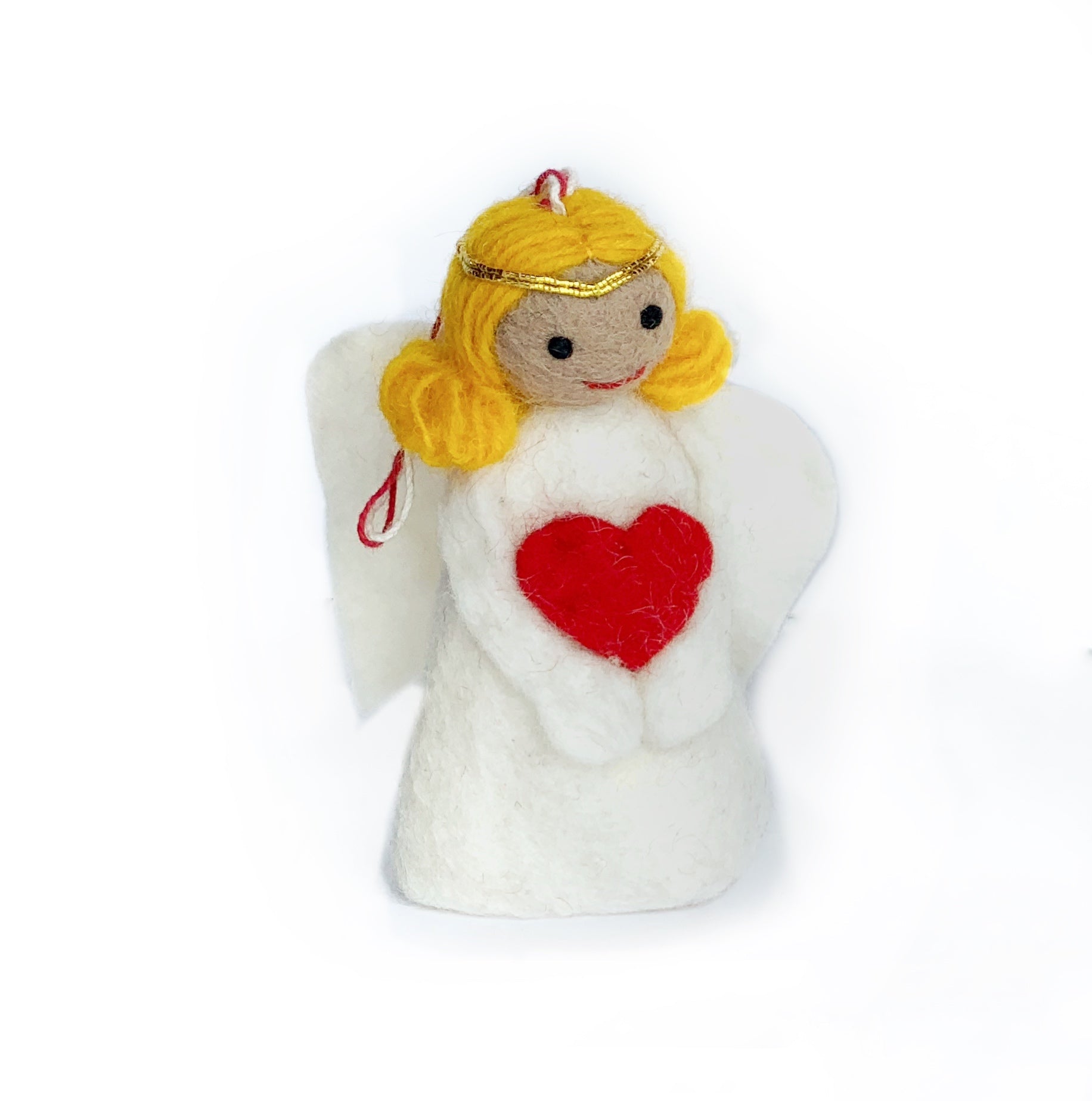 Blonde angel Christmas Ornament Handmade