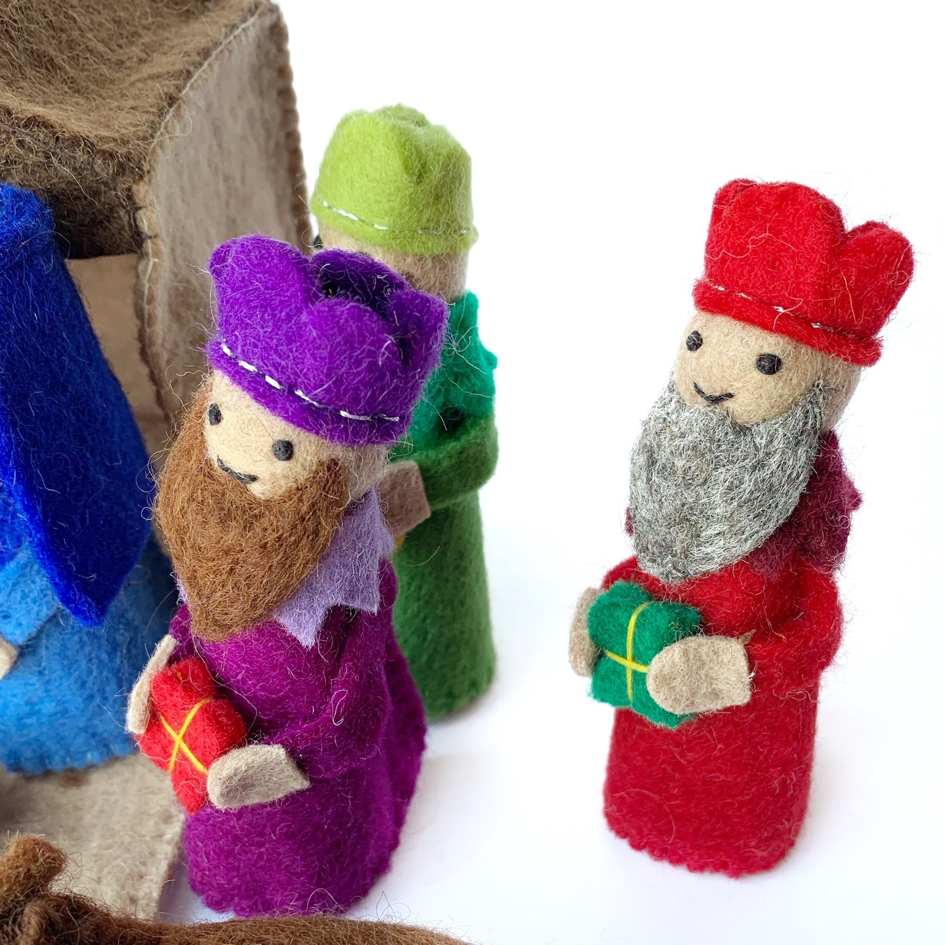Colorful Felt Nativity Set