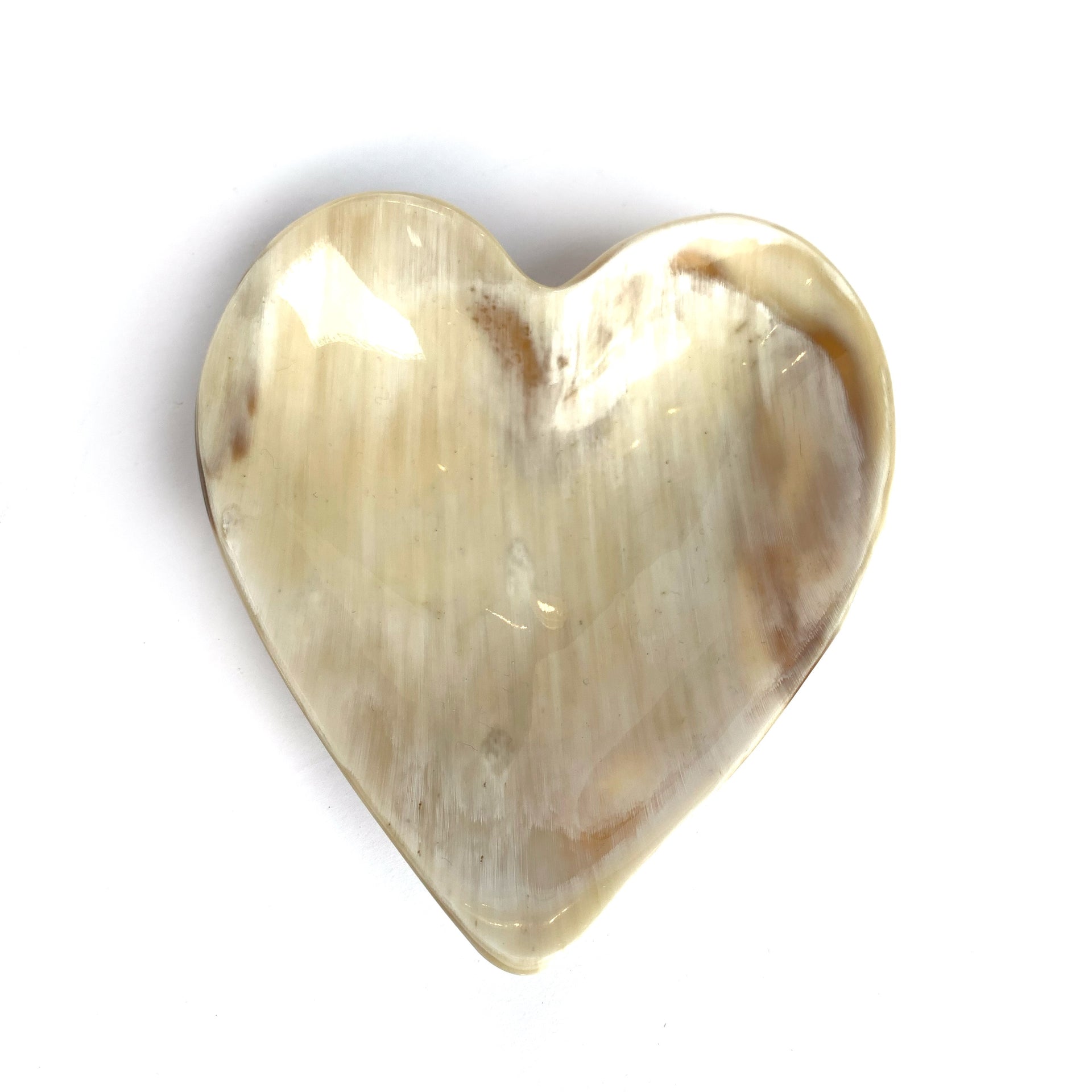 African Cow Horn Heart Dish Fair Trade