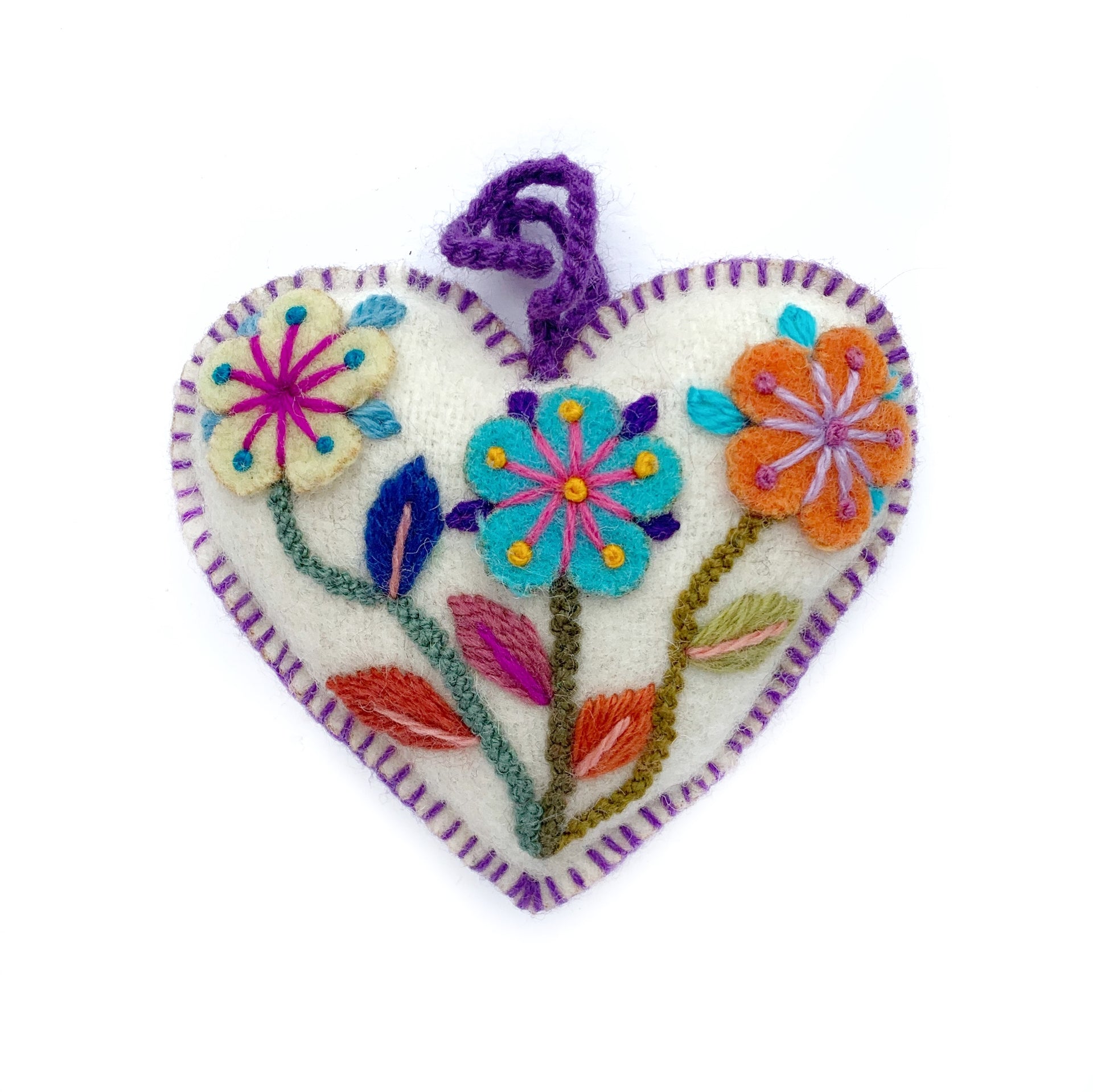 Heart Ornament, Rainbow Variety 6 Pack