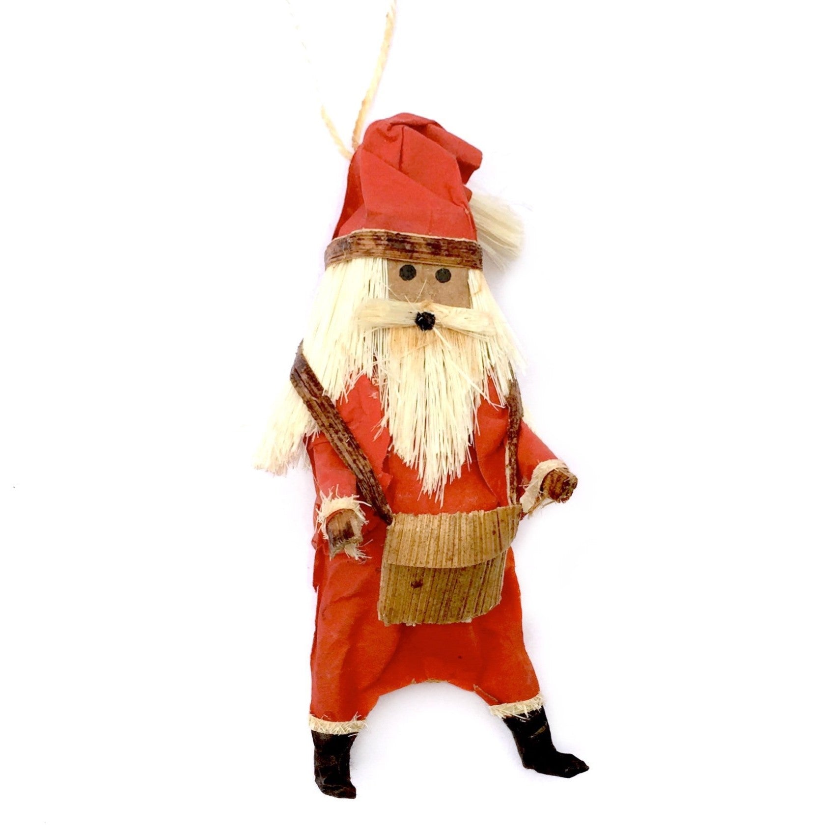 Africa Father Christmas Santa Ornament Handmade