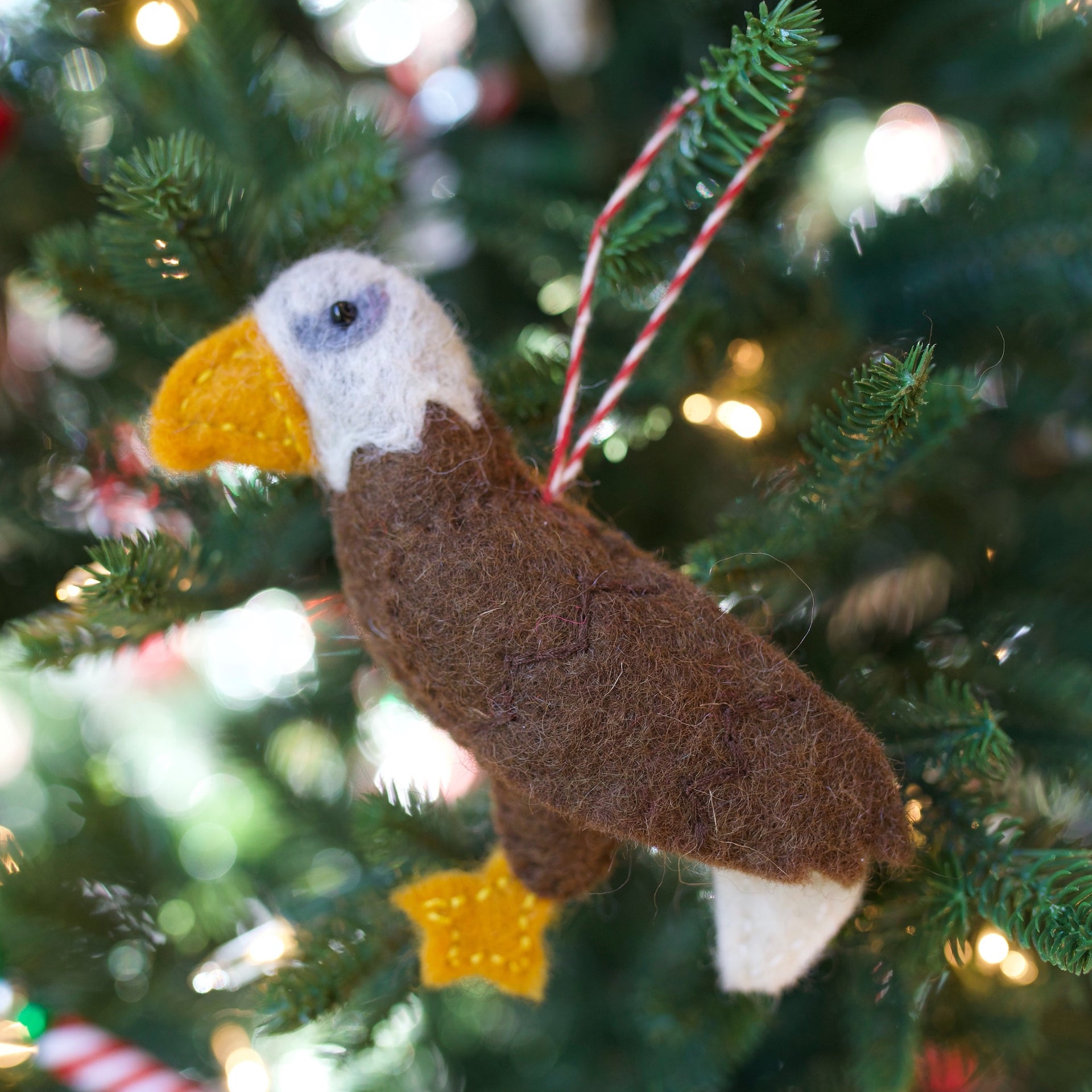 Eagle Ornament, Felt Wool