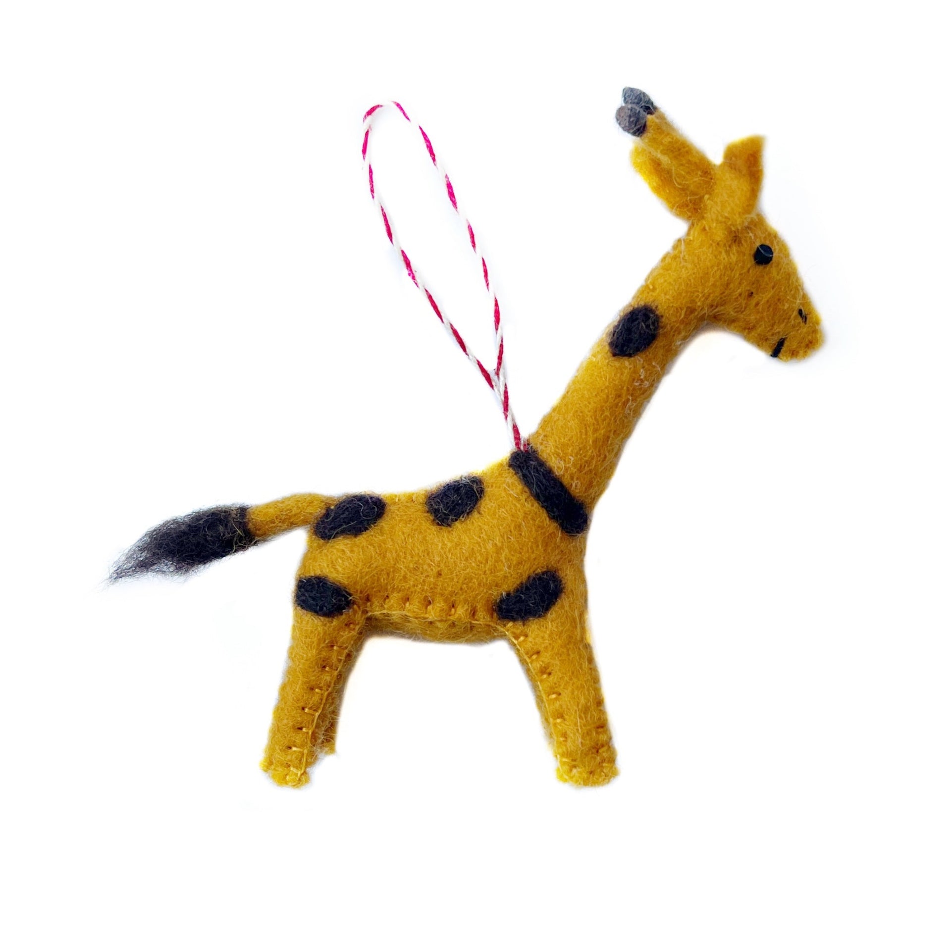 Cute Felt Giraffe Christmas Ornament by Ornaments 4 Orphans