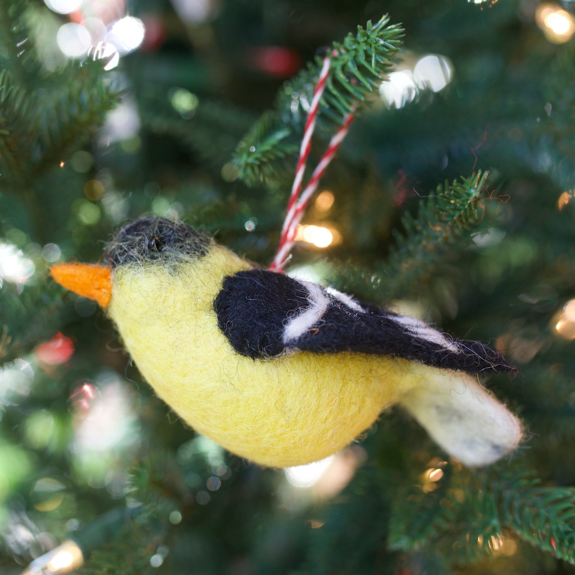 Ornaments 4 Orphans Goldfinch Bird Christmas Tree
