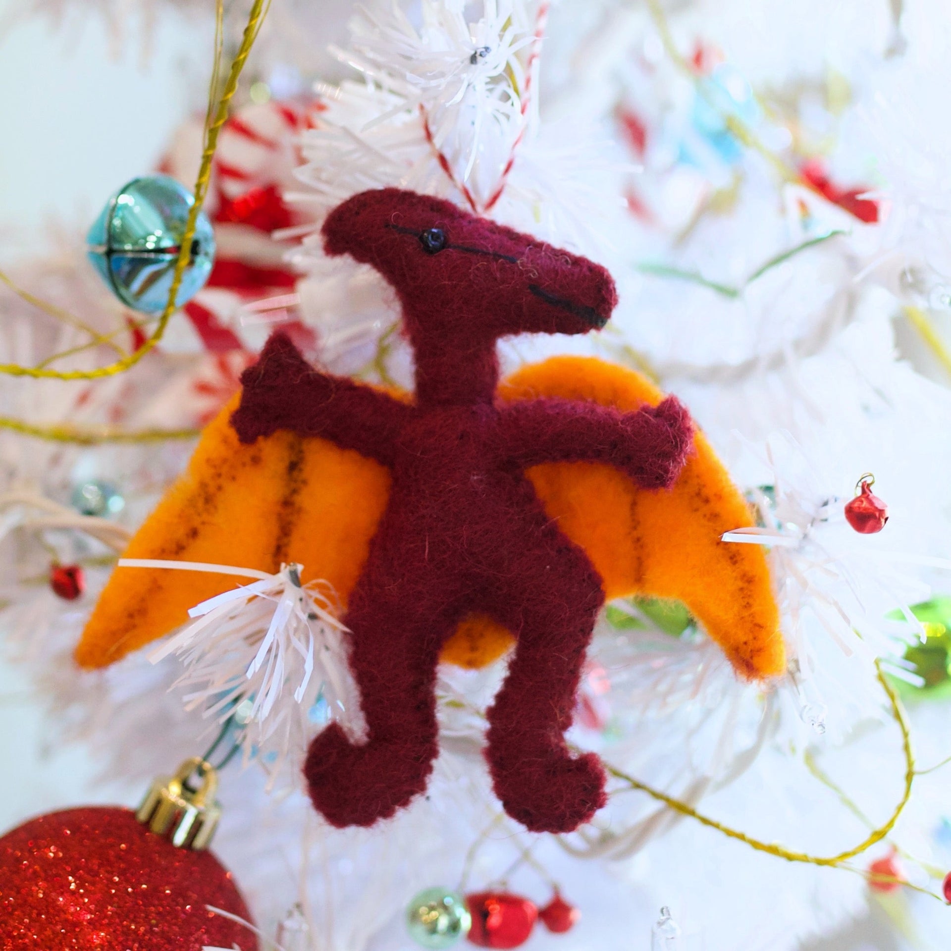 Pteranodon Dinosaur Christmas Ornament Decoration on Tree