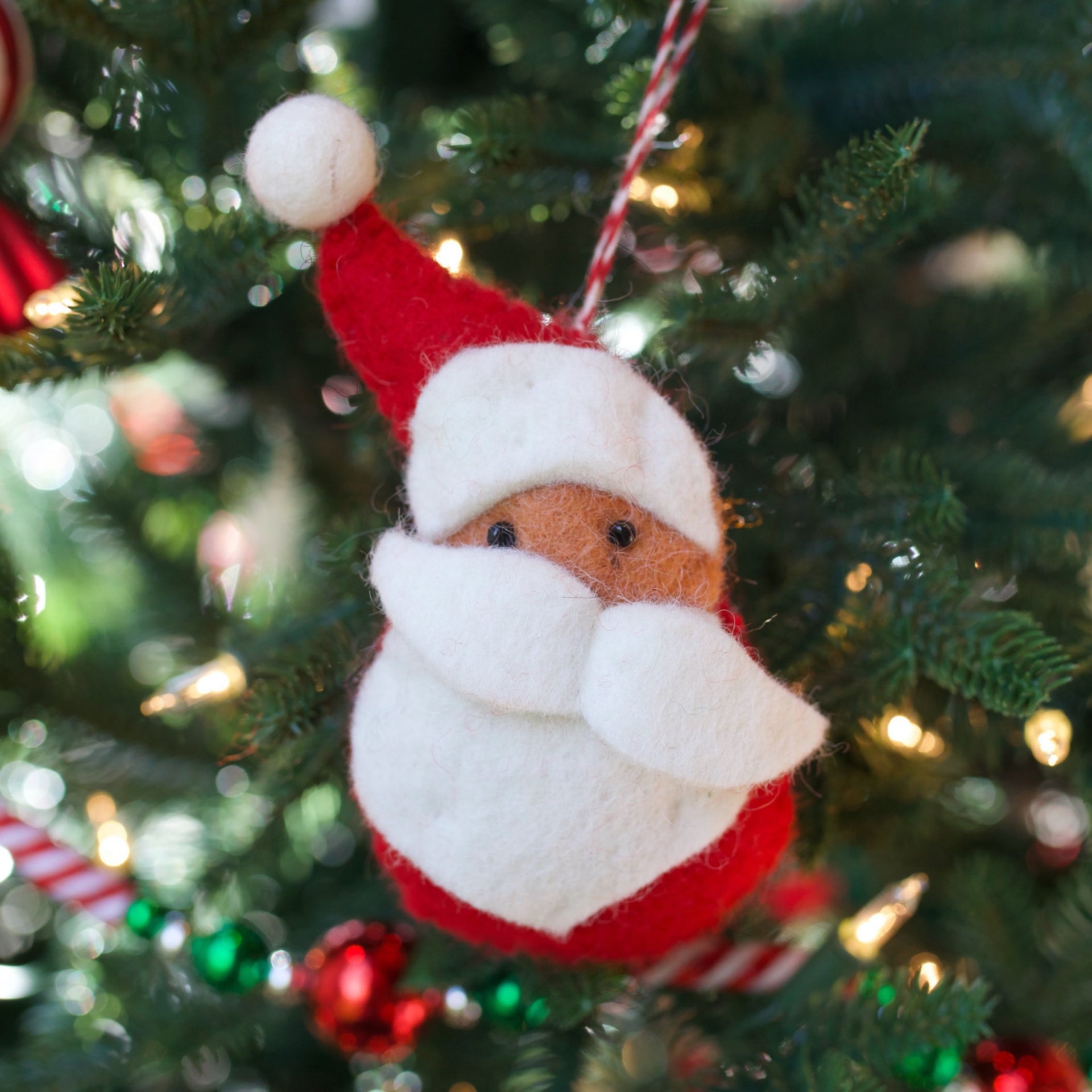 Classic Christmas Characters, Felt Wool Ornament Trio