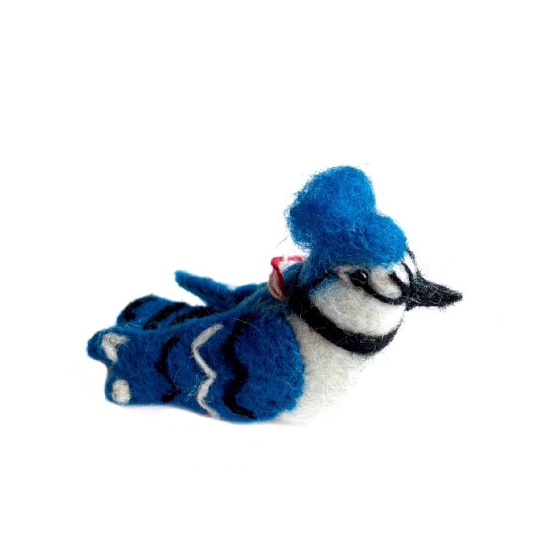 Blue Jay Christmas Ornament Felt Wool Handmade