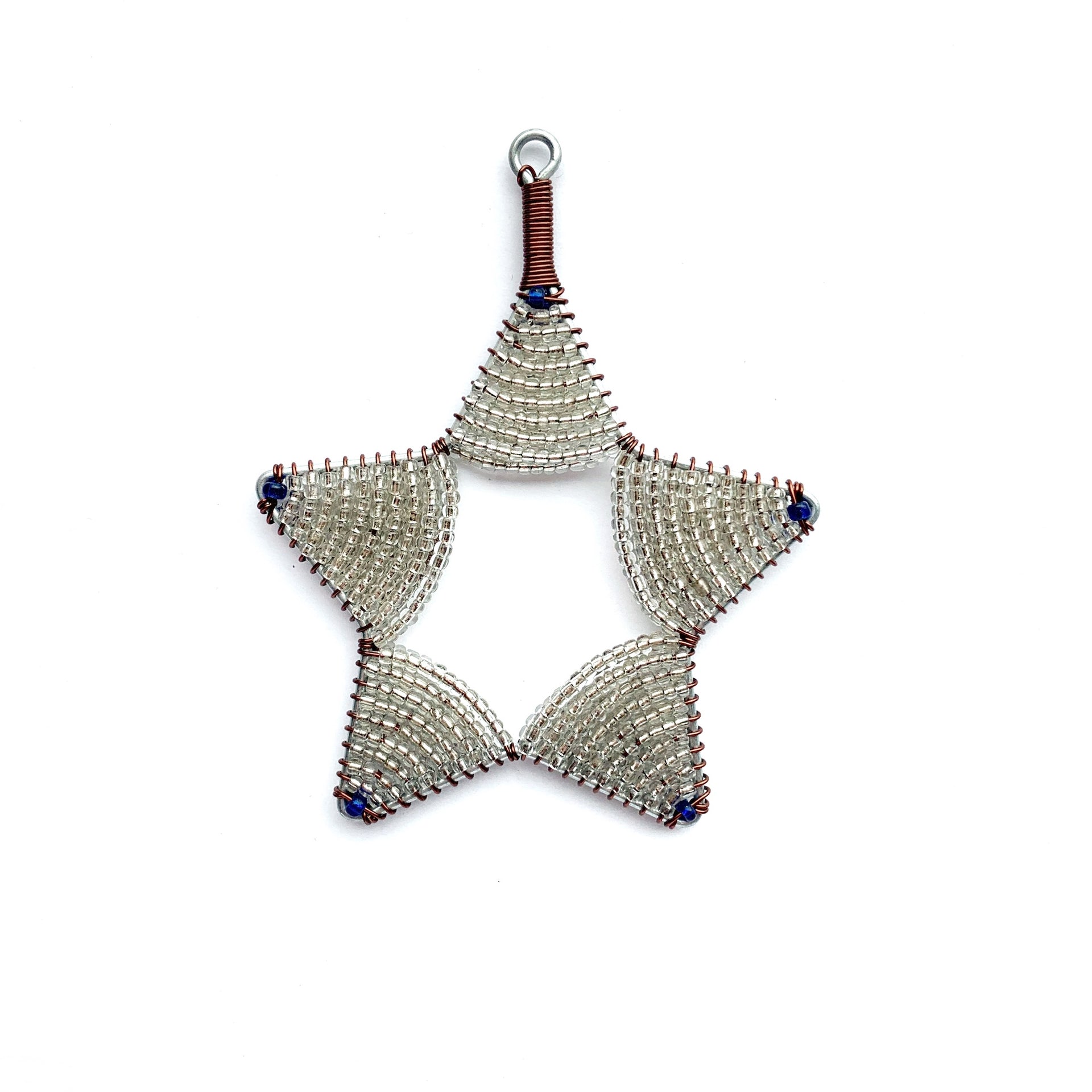 Glass Bead Star Ornament (Assorted Colors)