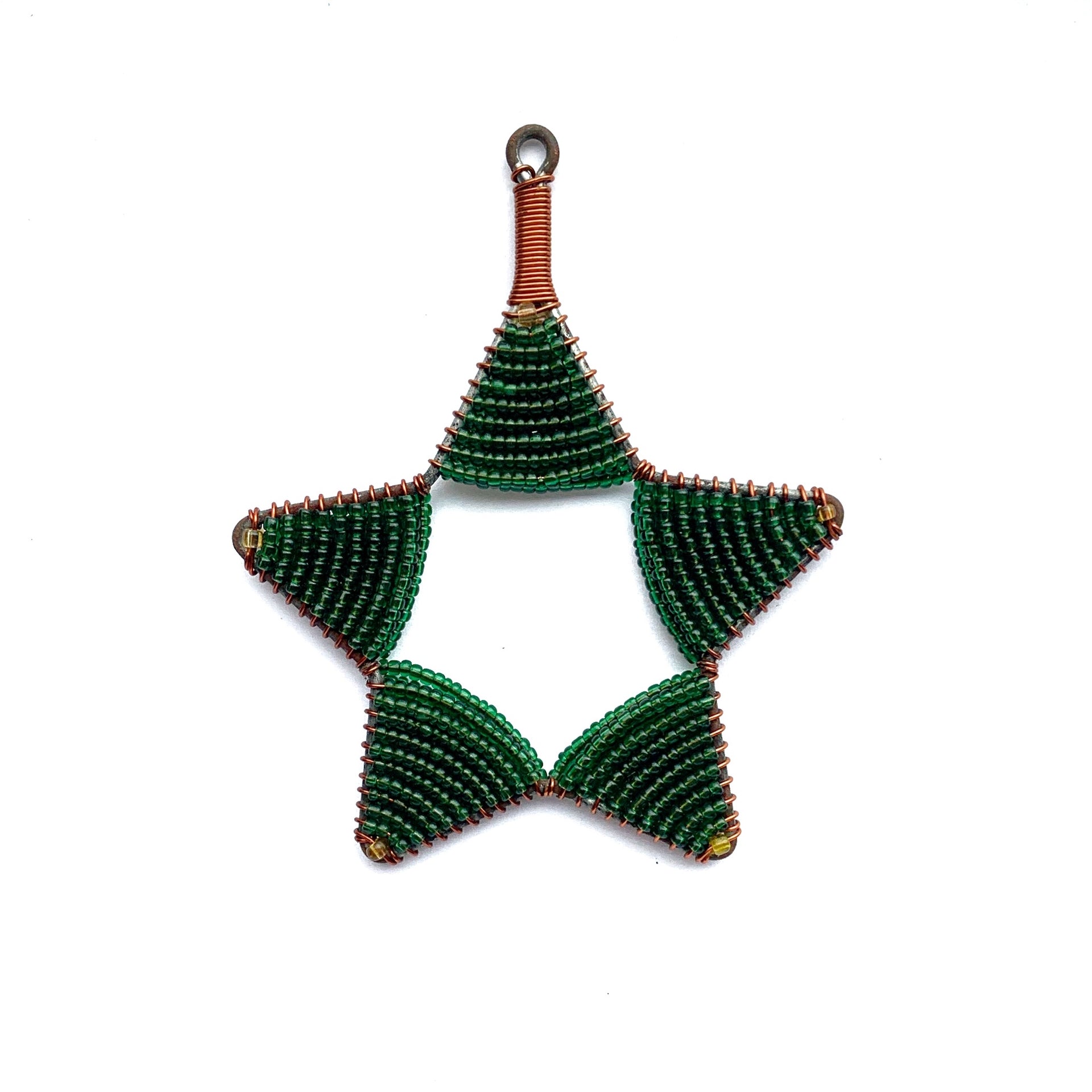Glass Bead Star Ornament (Assorted Colors)