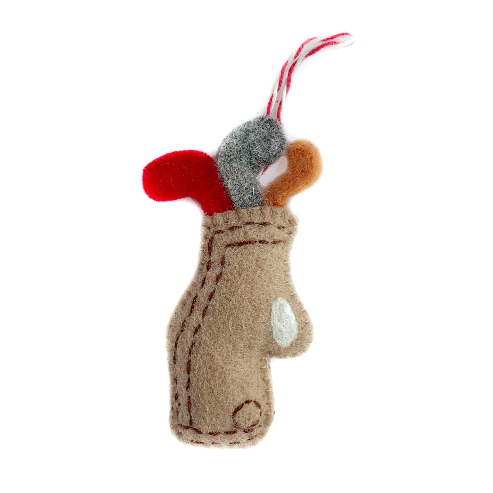 Gold Club Christmas Ornament Handmade and Fair Trade from Ornaments 4 Orphans