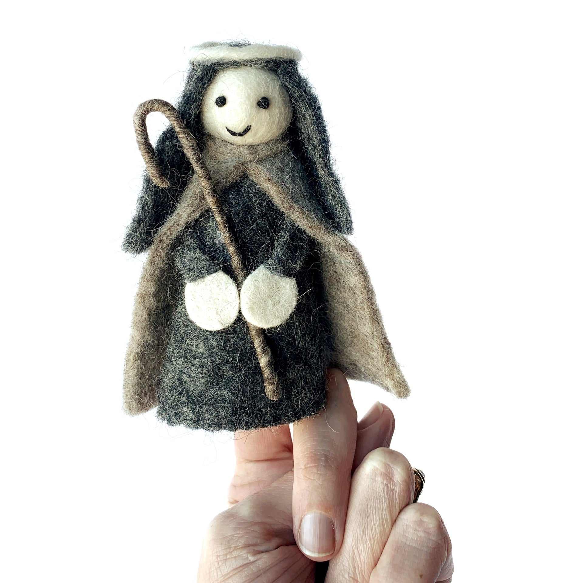 Neutral Felt Nativity Set