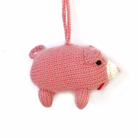 Pink Pig Christmas Ornament Fair Trade
