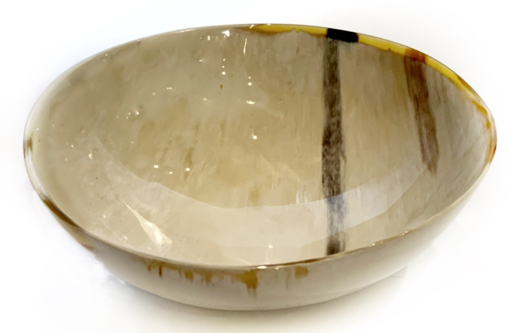 Medium Cow Horn African Round Bowl