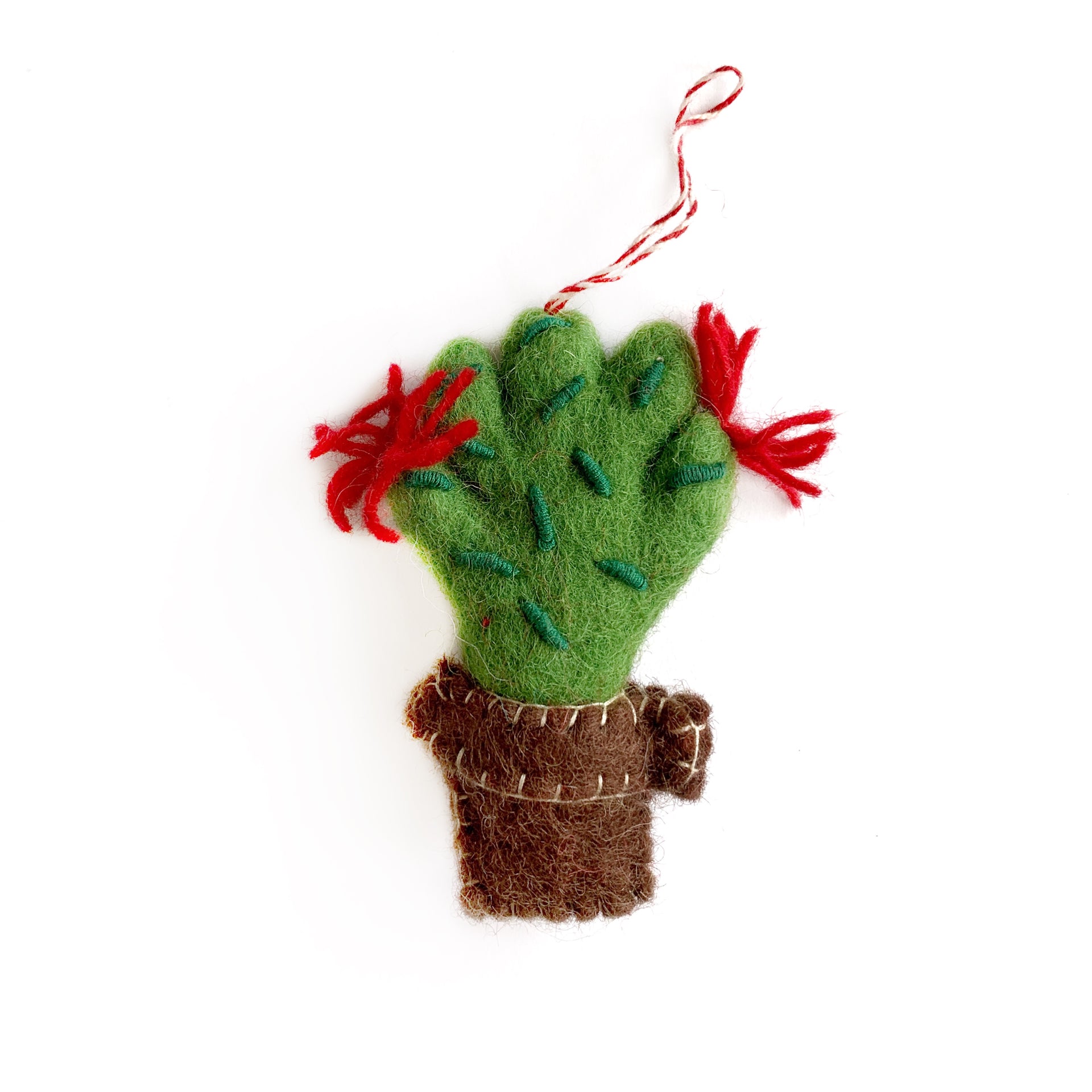 Cactus Ornament Fair Trade Nepal Felted