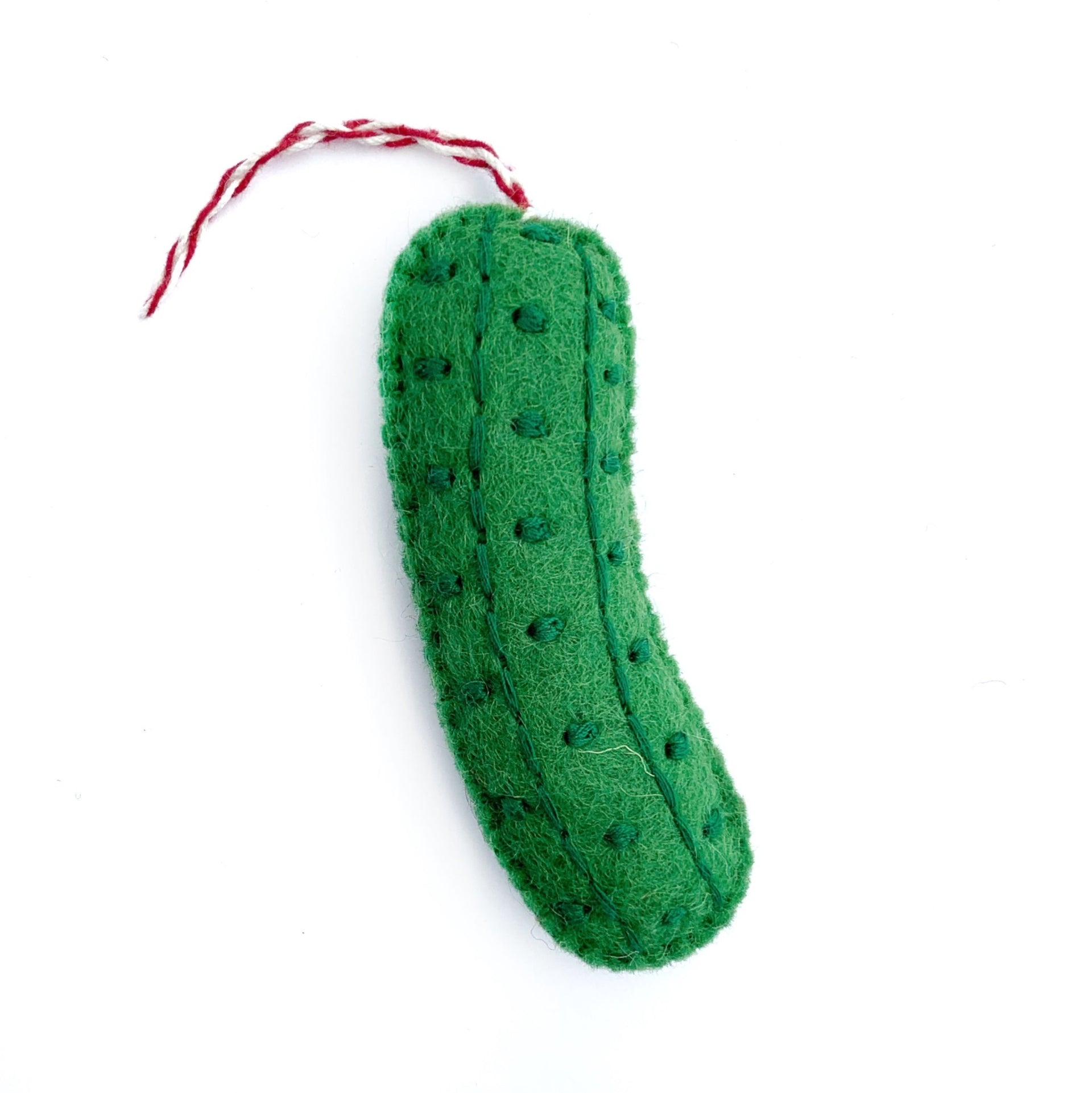 Felt pickle Christmas ornaments handmade fair trade by Ornaments 4 Orphans