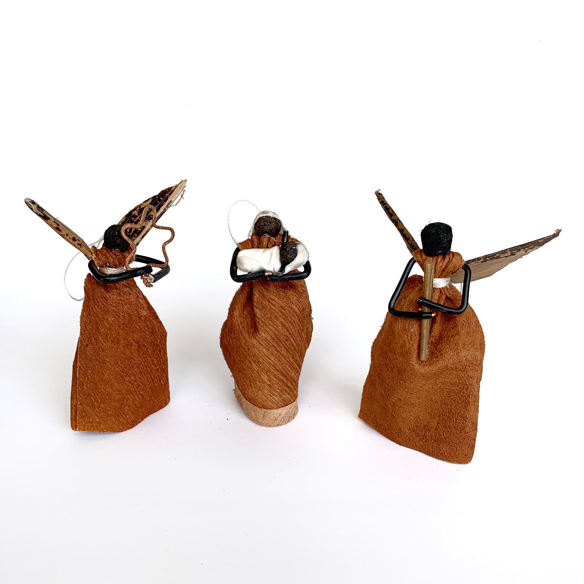 Bark Cloth Figurine Ornaments