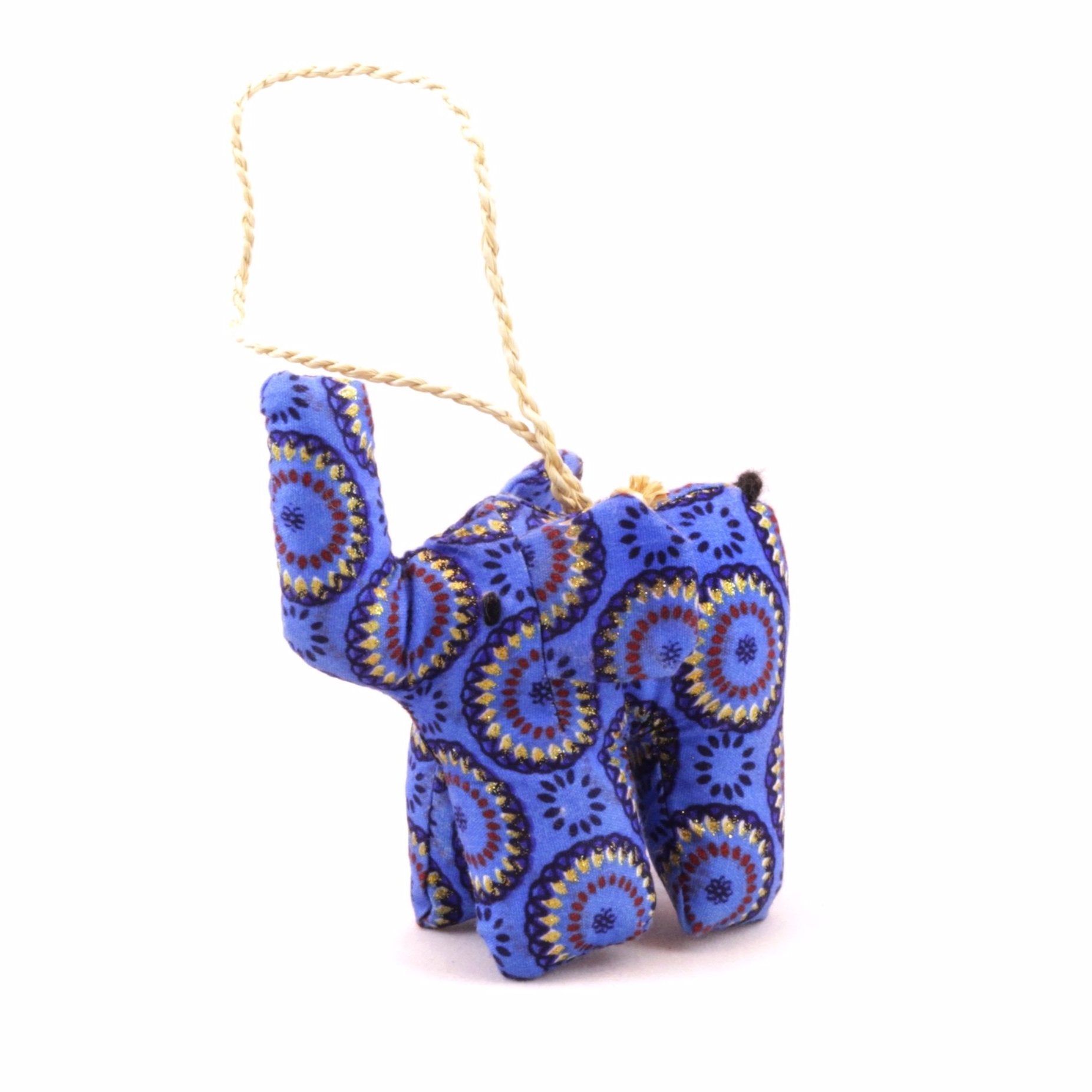 Blue Elephant Ornament Africa Fair Trade