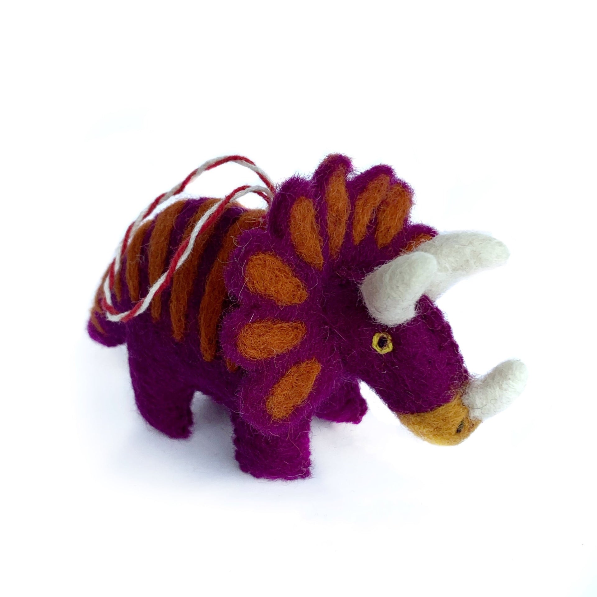 Triceratops Dinosaur Christmas Ornament