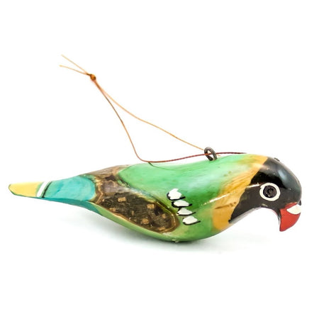 Green Parrot African Christmas Ornament