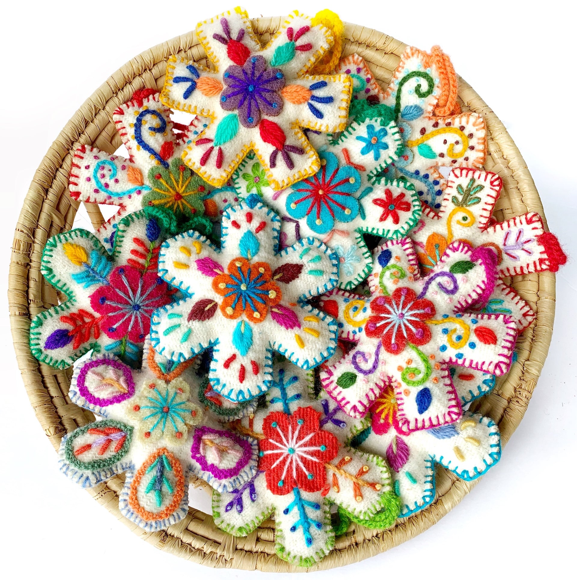 Snowflake Christmas Ornament Set Handmade Fair Trade