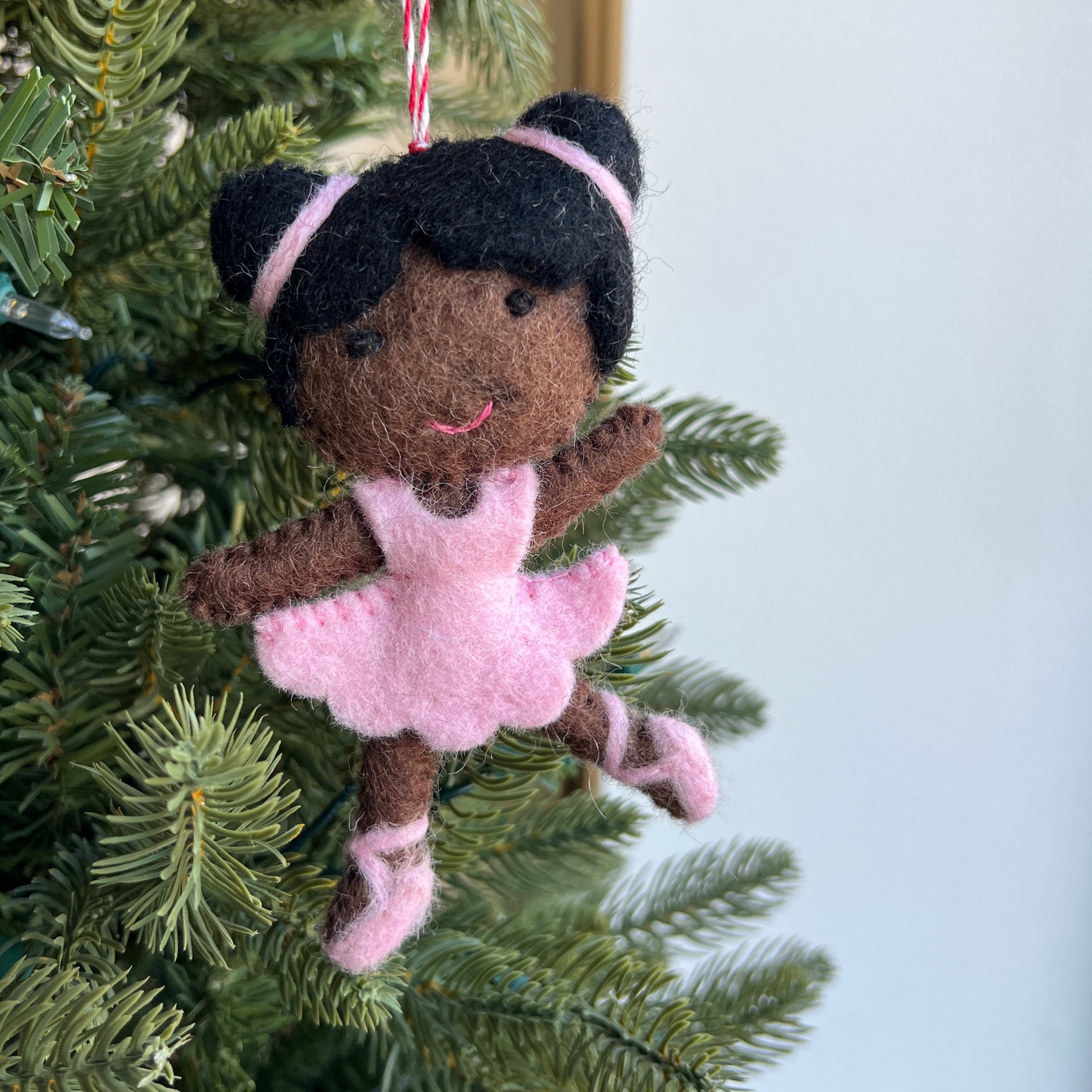 Ballerina Ornament, Felt Wool