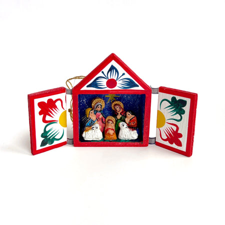 Box House Nativity, Figurine Ornament