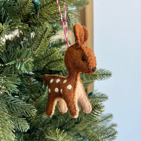 Fawn Ornament, Felt Wool