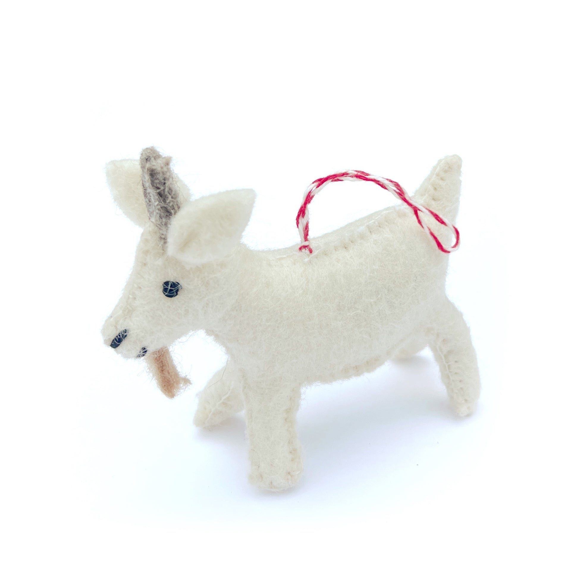 Goat Ornament, Felt Wool