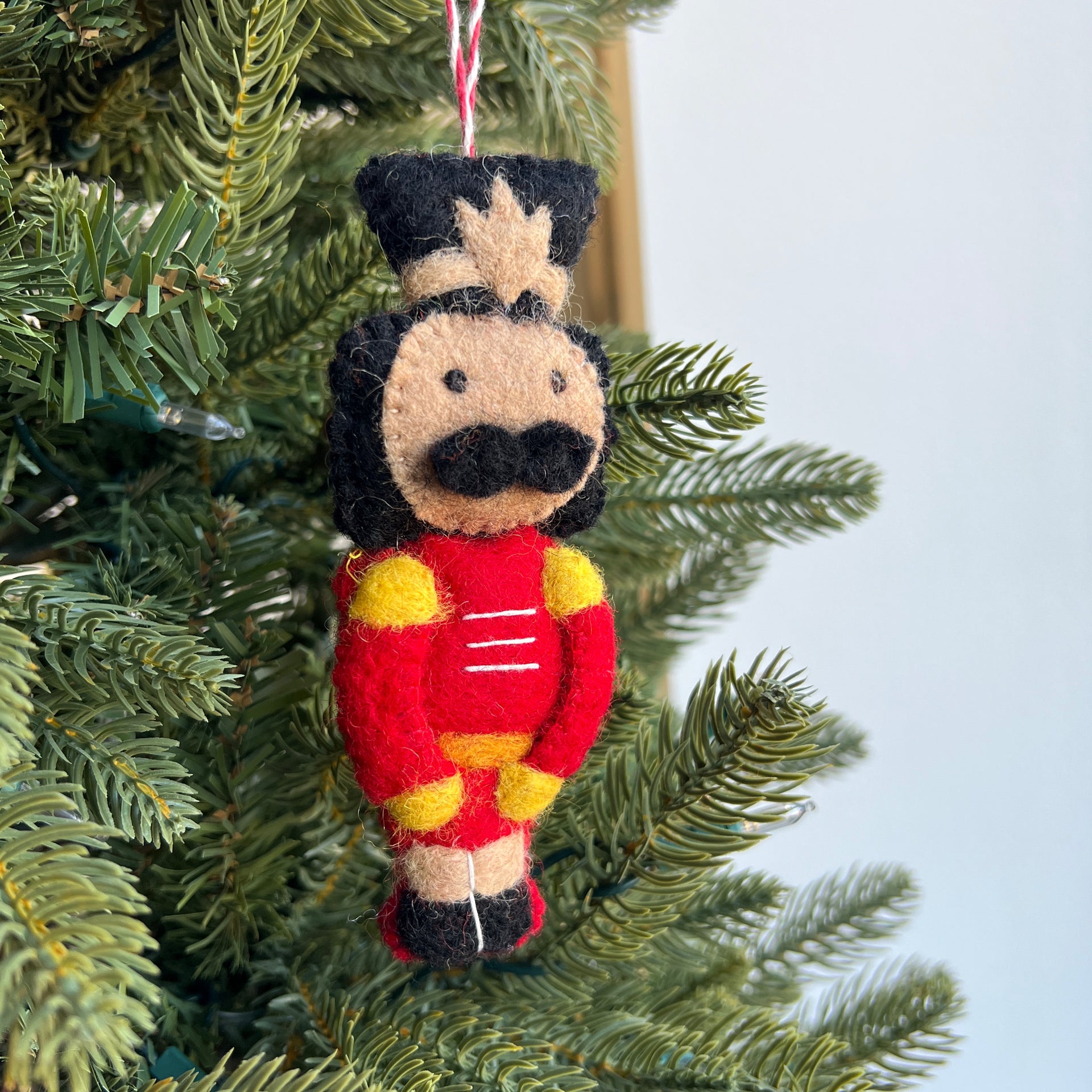Nutcracker Ornament, Felt Wool