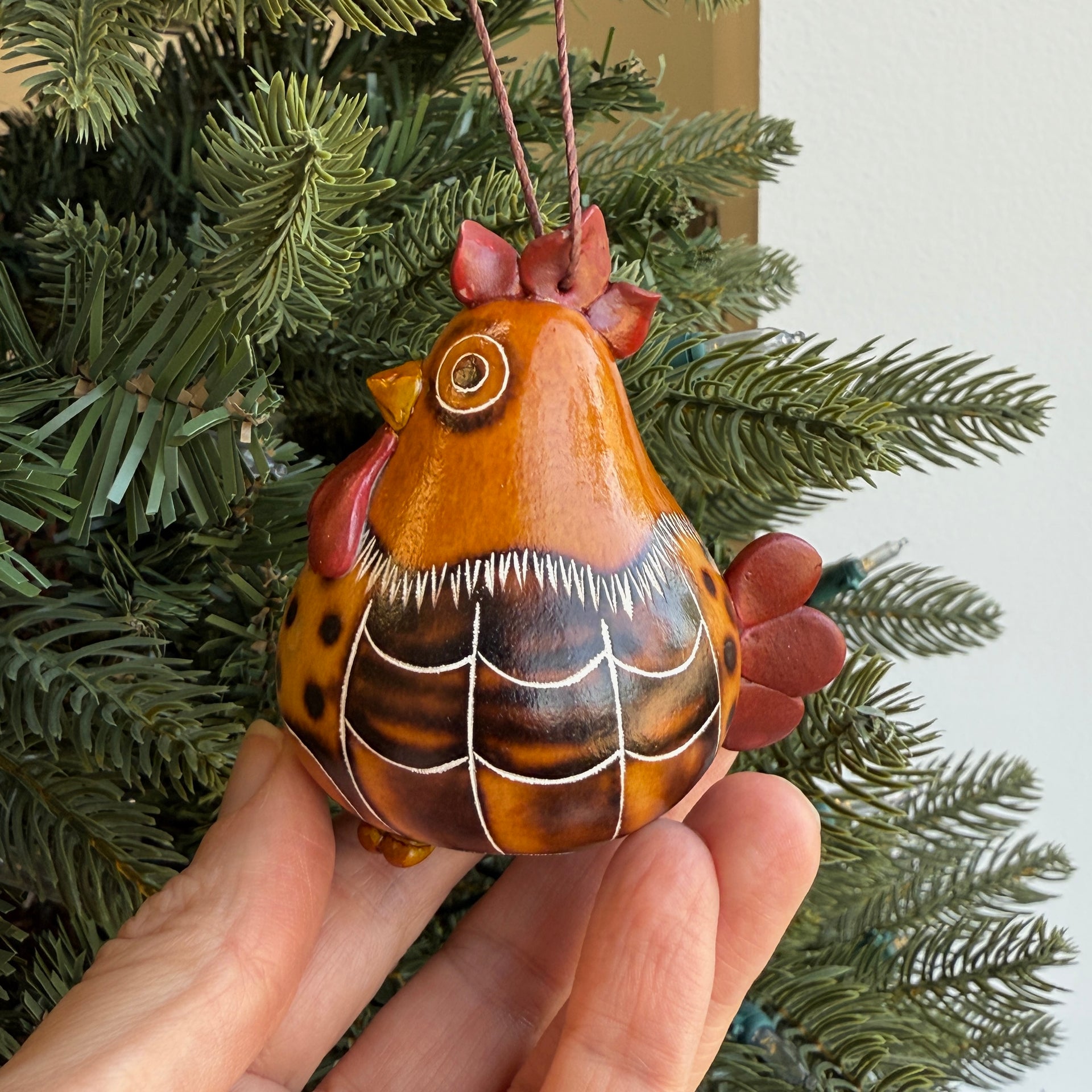 Chicken Gourd Ornament
