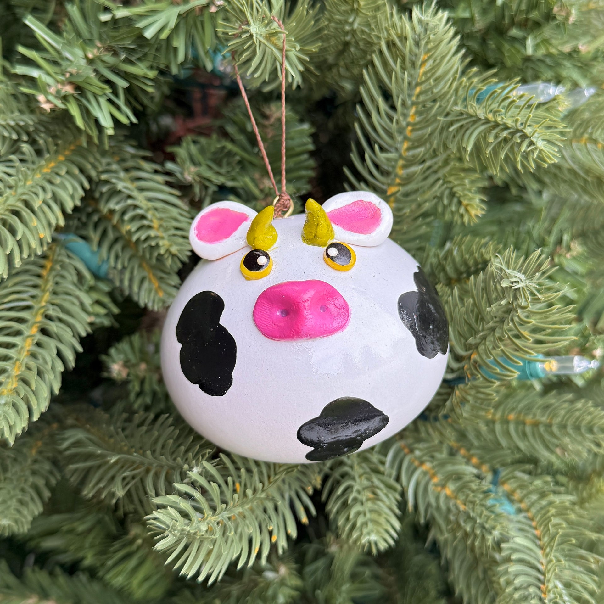 Cow Gourd Ornament