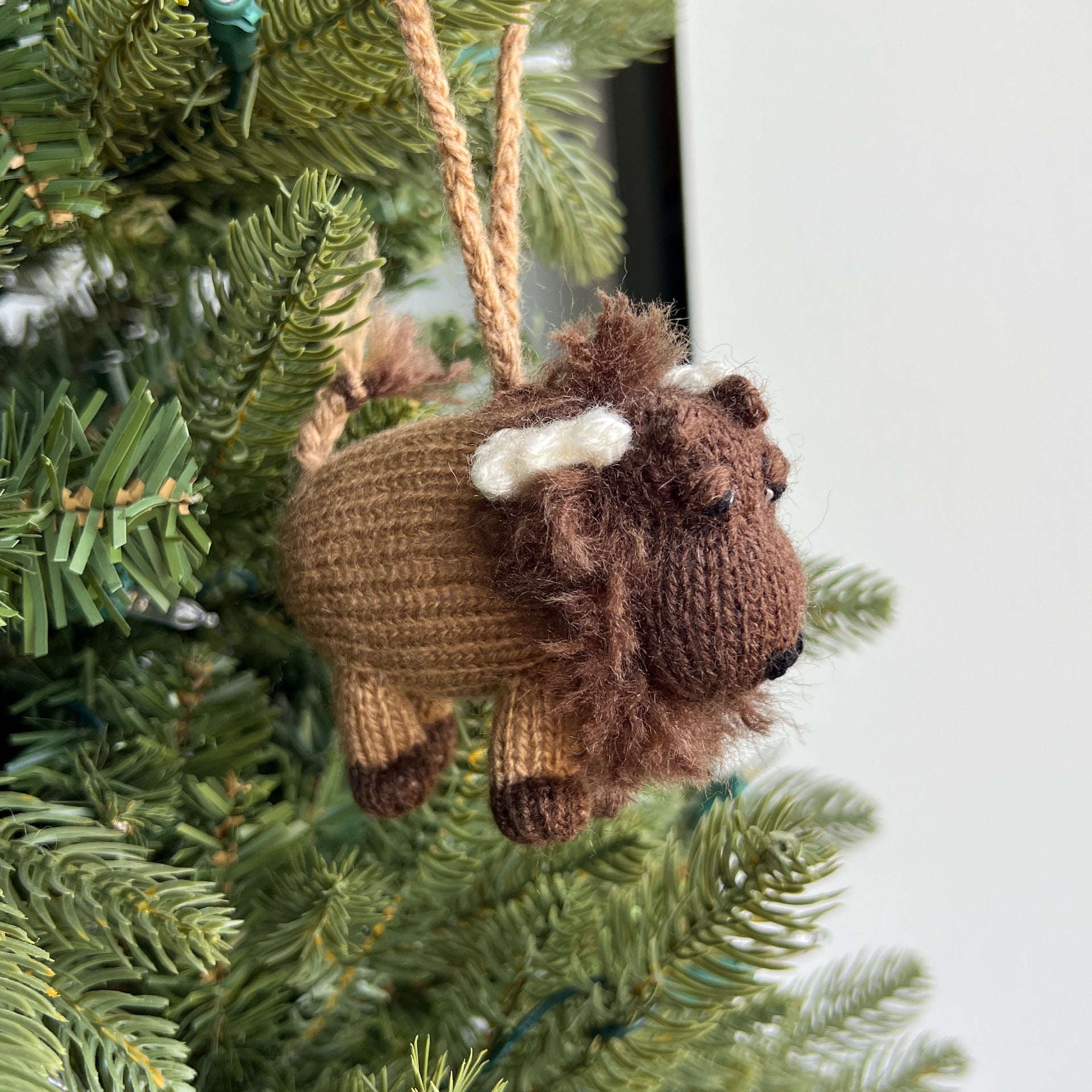 Yak Ornament, Knit Wool