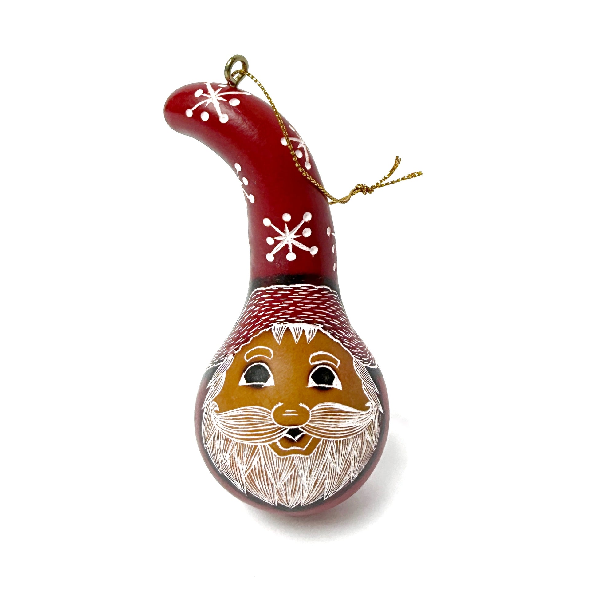 Santa Long Gourd Ornament