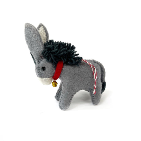 Donkey Ornament, Felt Wool