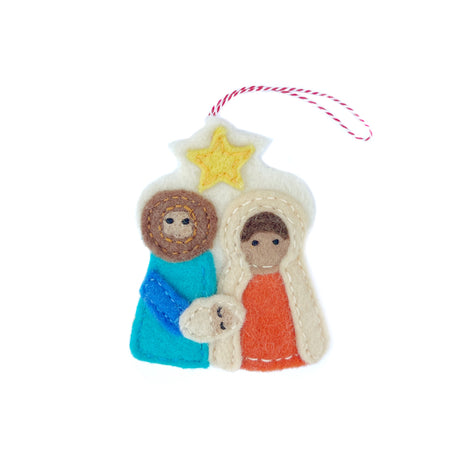 Nativity Ornament, Felt Wool