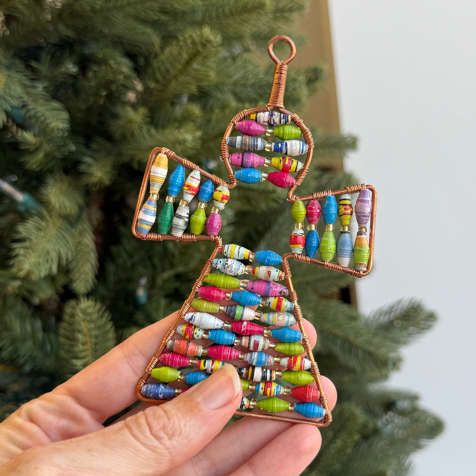 Angel Paper Bead Ornament
