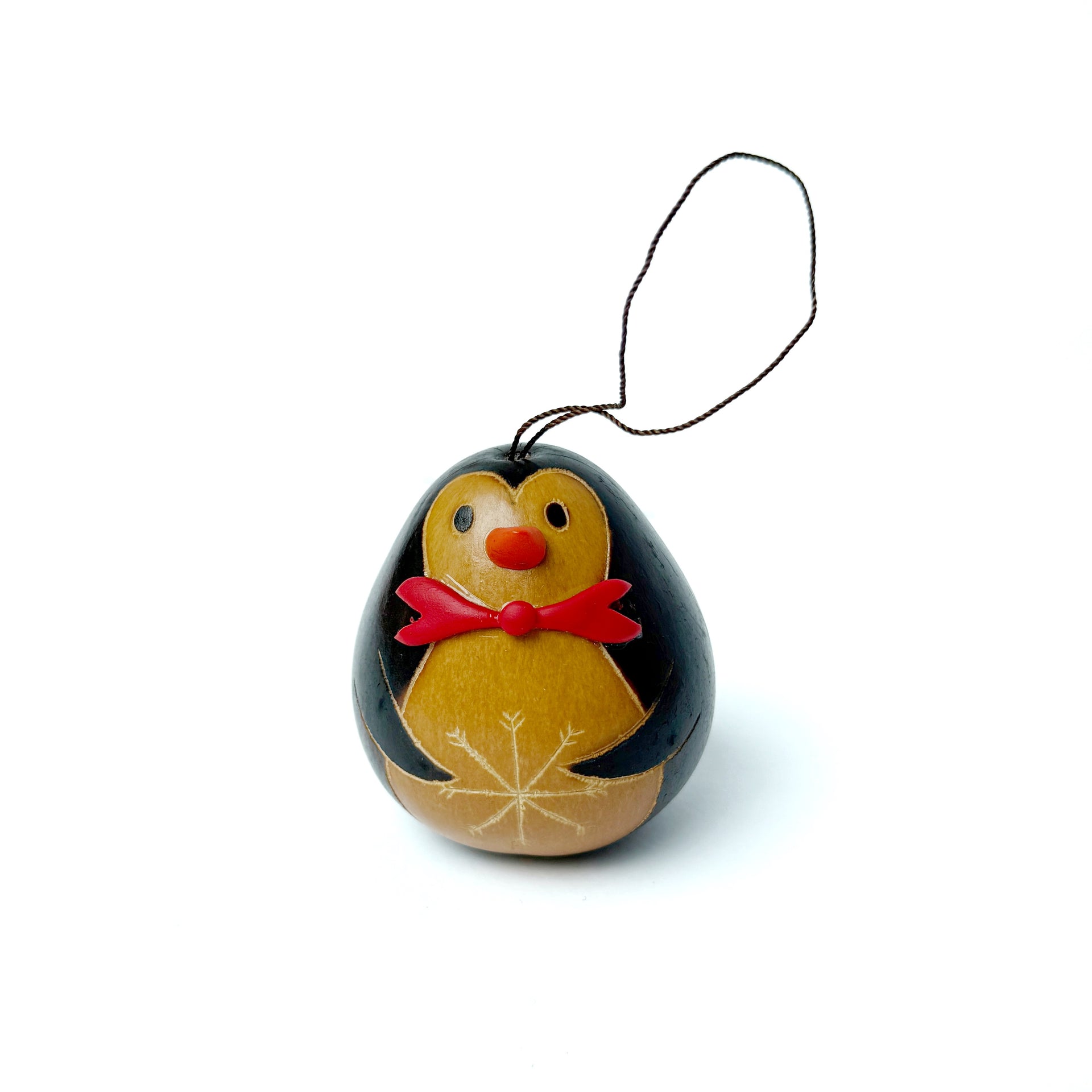 Penguin Gourd Ornament