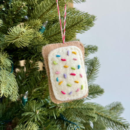 Pop Tart Ornament, Felt Wool