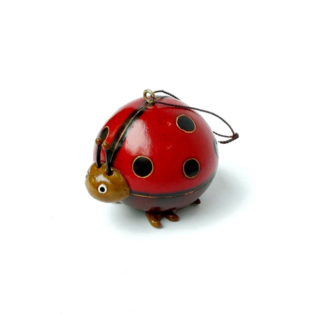 Ladybug Gourd Ornament