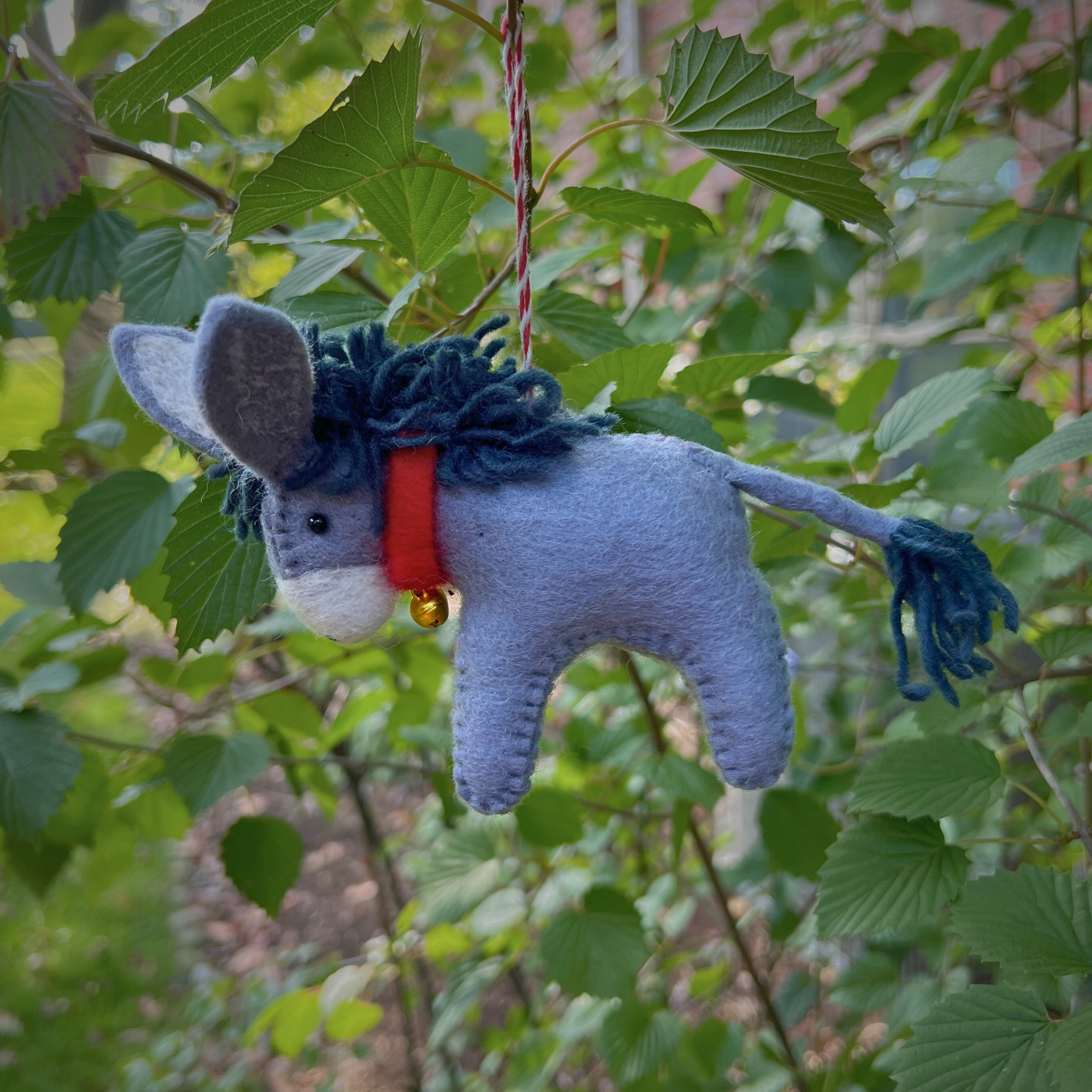 Donkey Ornament, Felt Wool