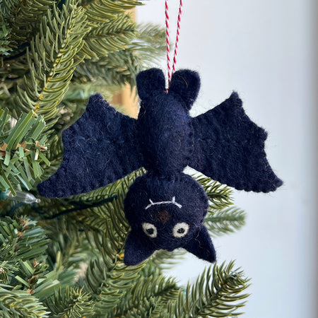 Bat Ornament, Felt Wool