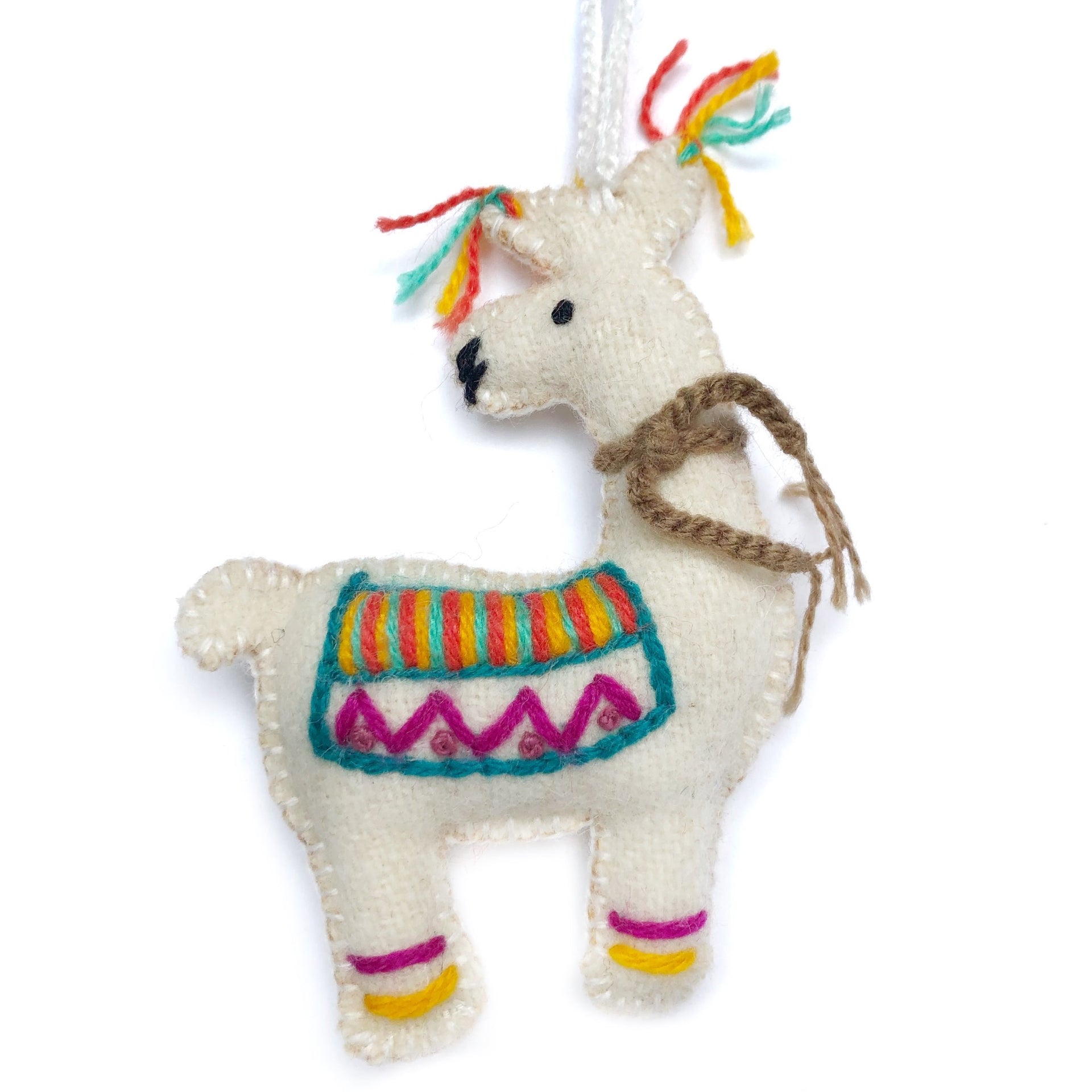 Llama ornament handmade in Peru with fair trade