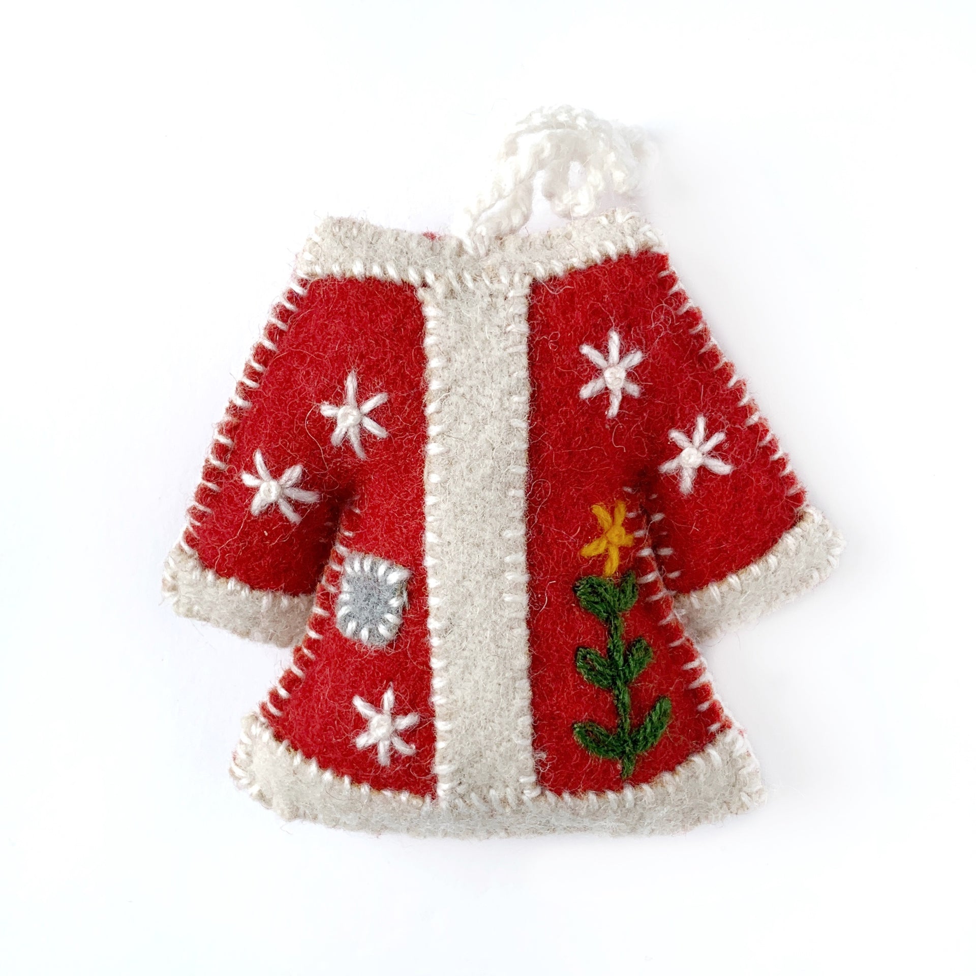 Wool Sweater Christmas Ornament Handmade