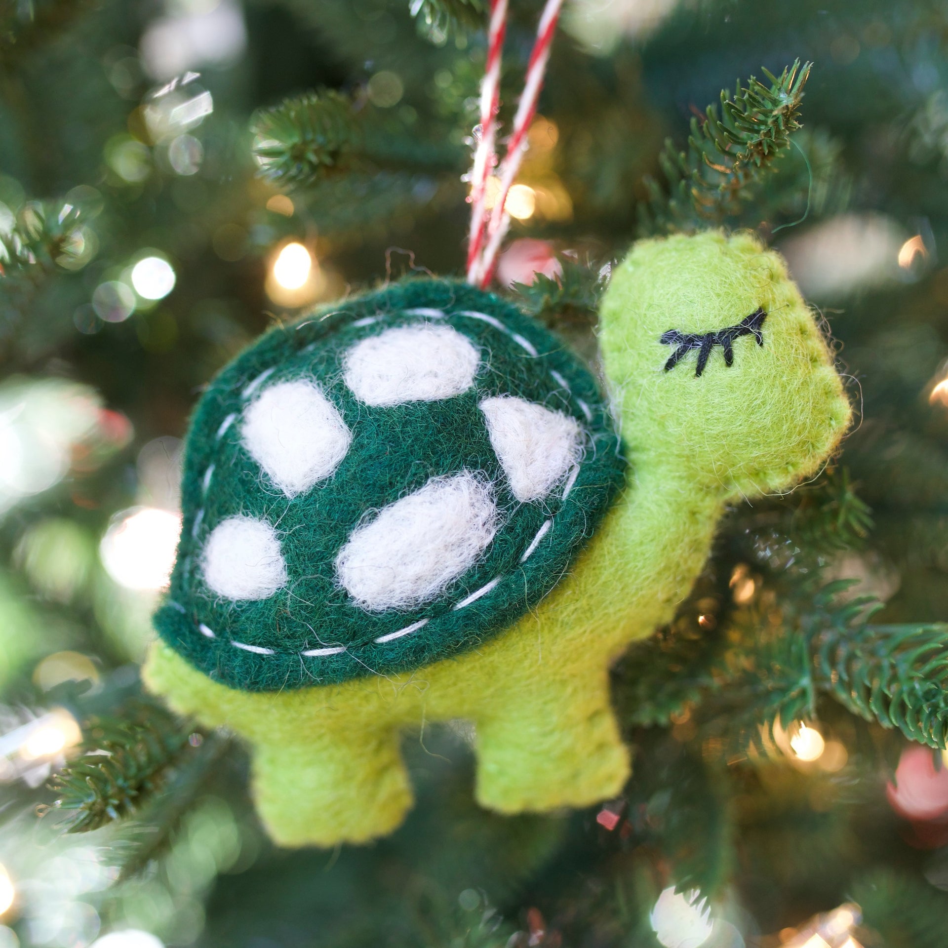 Turtle Ornament, Felt Wool