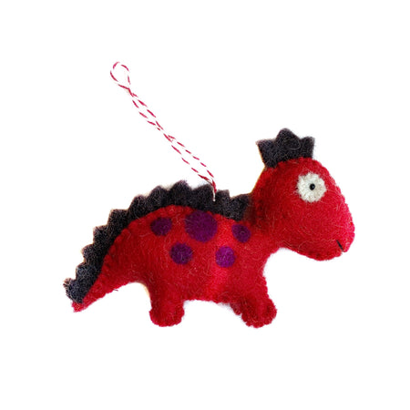 Spinosaurus Colorful Dinosaur Christmas Ornament Handmade