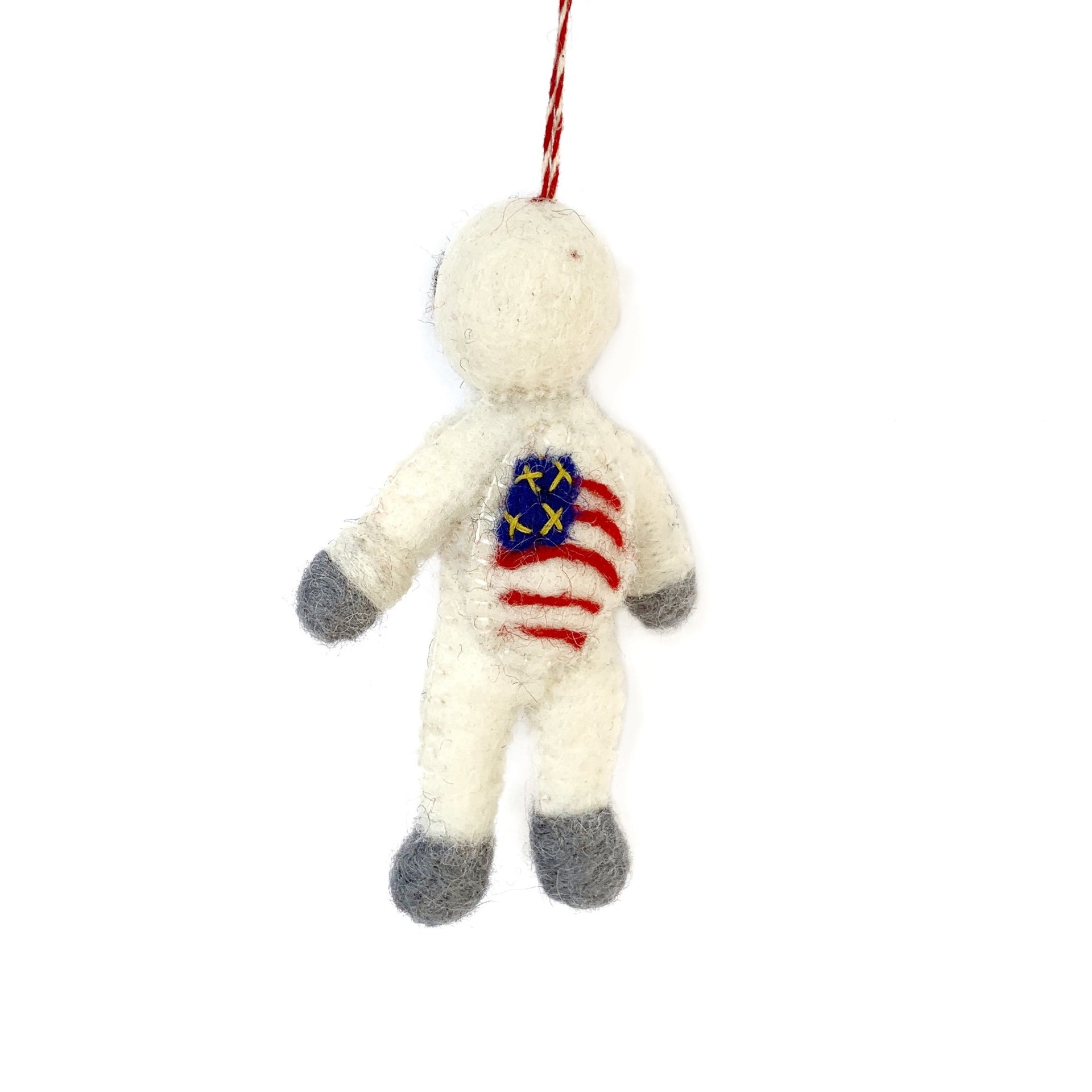 American Flag Astronaut Christmas Ornament