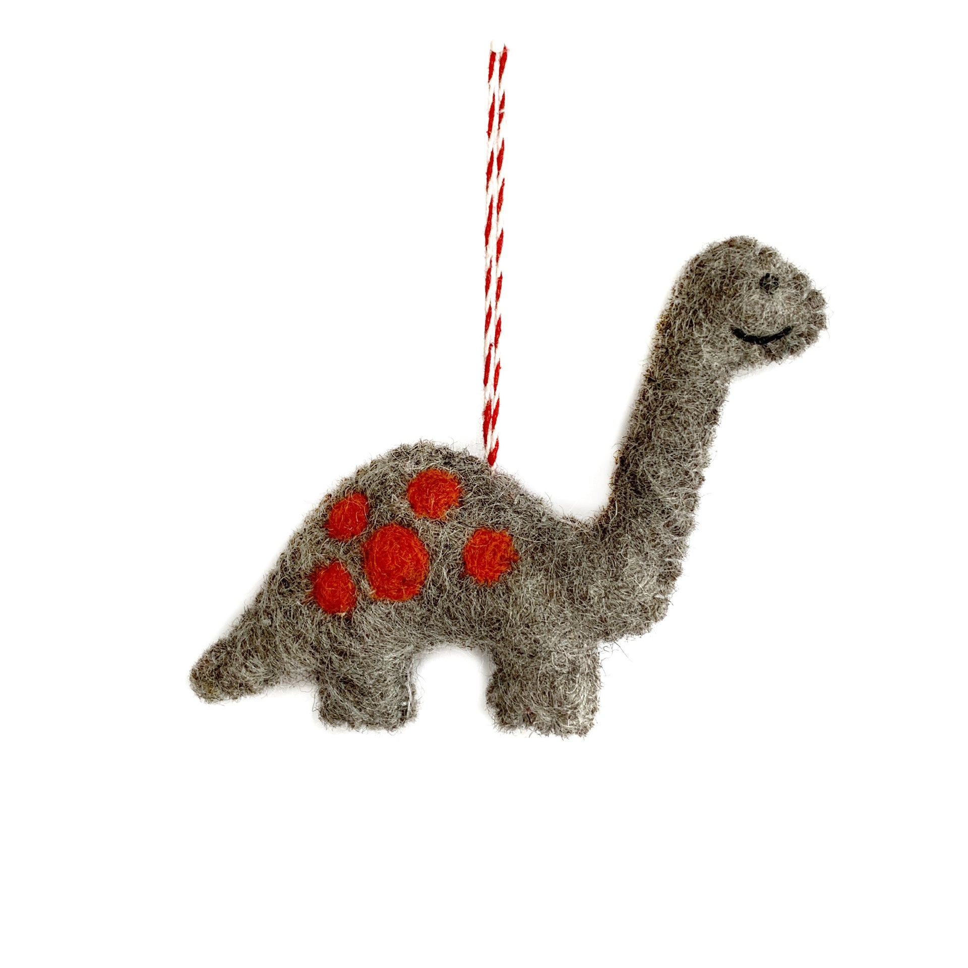 Dinosaur Ornament, Felt Wool